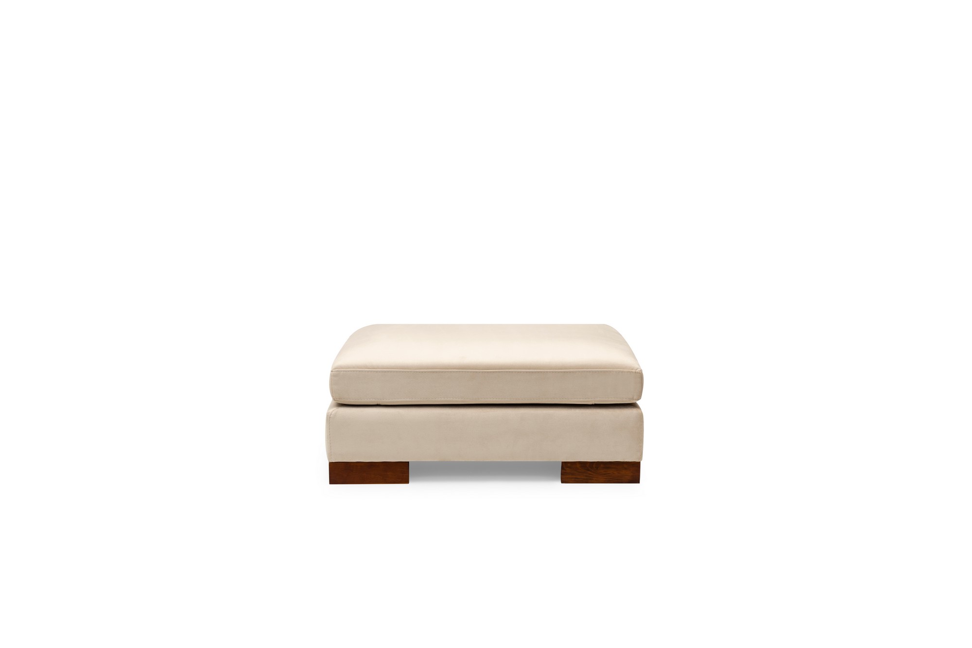 Tulip Ecksofa Rechts mit Hocker Beige