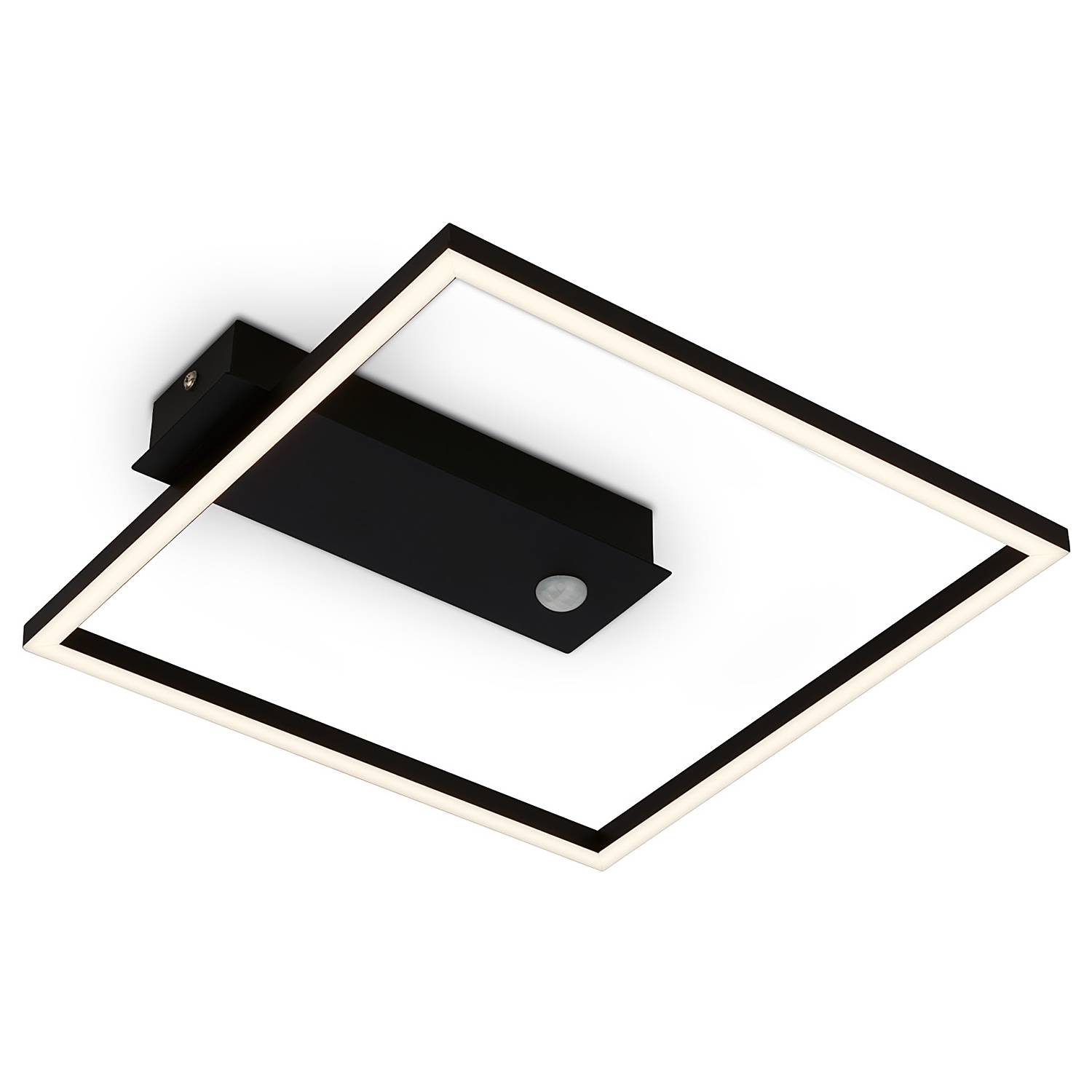 1-Flammig LED-Deckenleuchte Figa Sensor Aluminium Schwarz