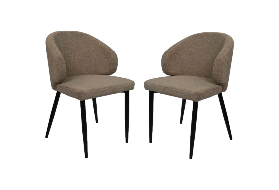 2x Yuna Esszimmerstuhl Hellbraun