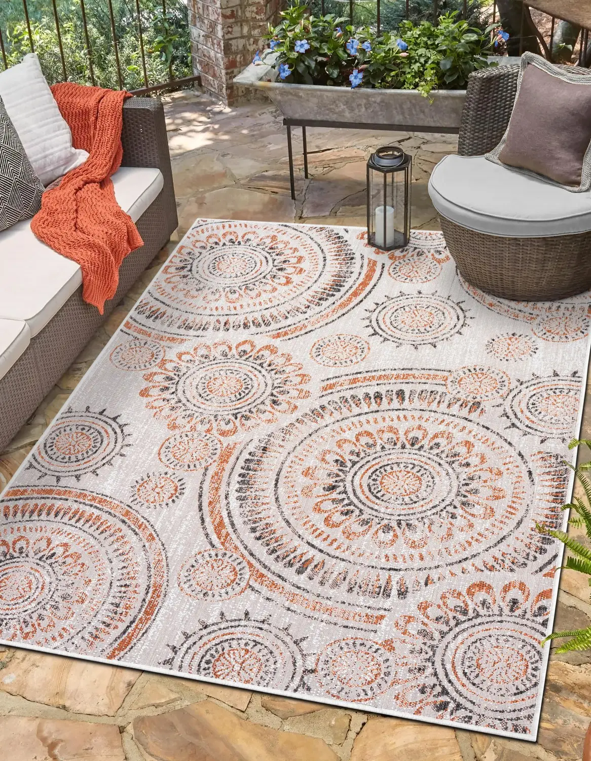 Echo Outdoor-Teppich Mehrfarbig