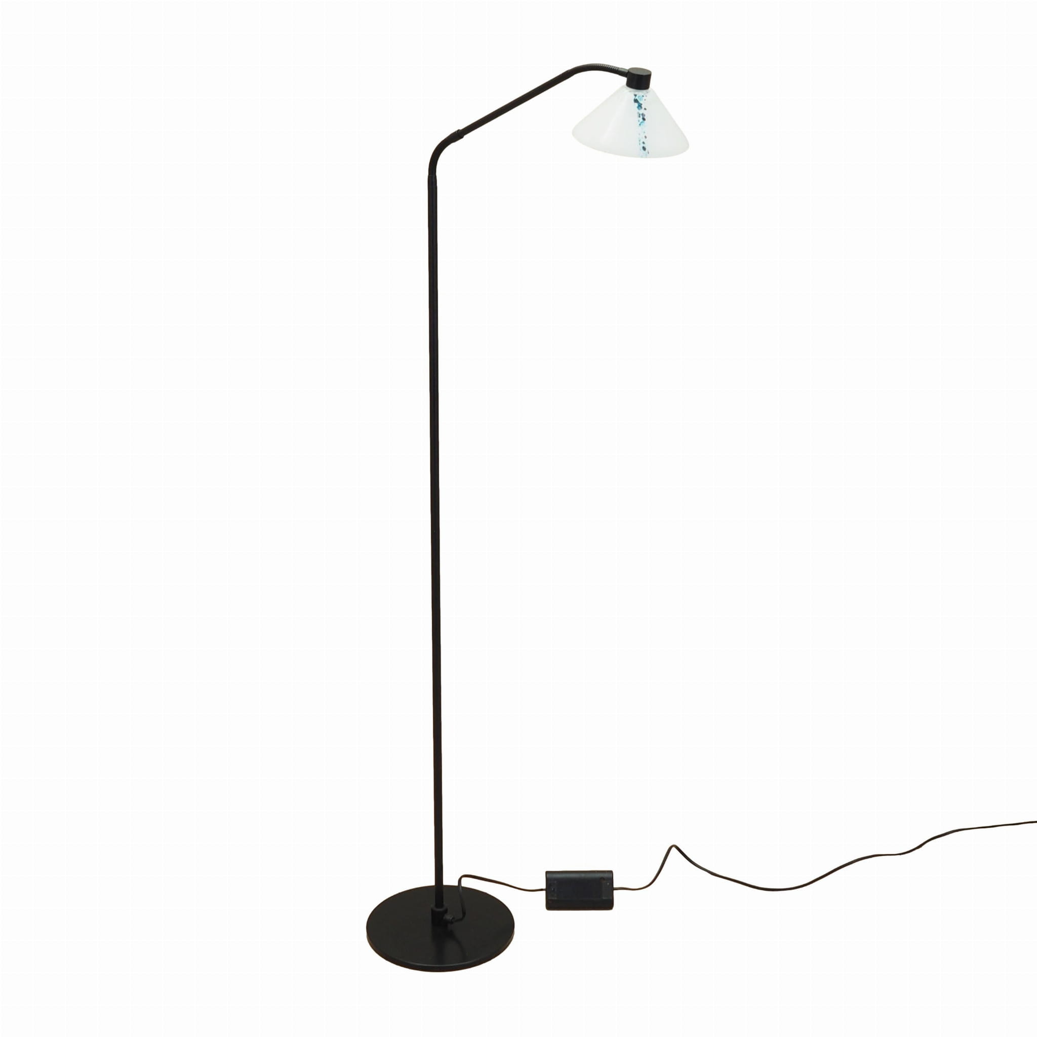 Lampada da terra metallo vetro anni '70