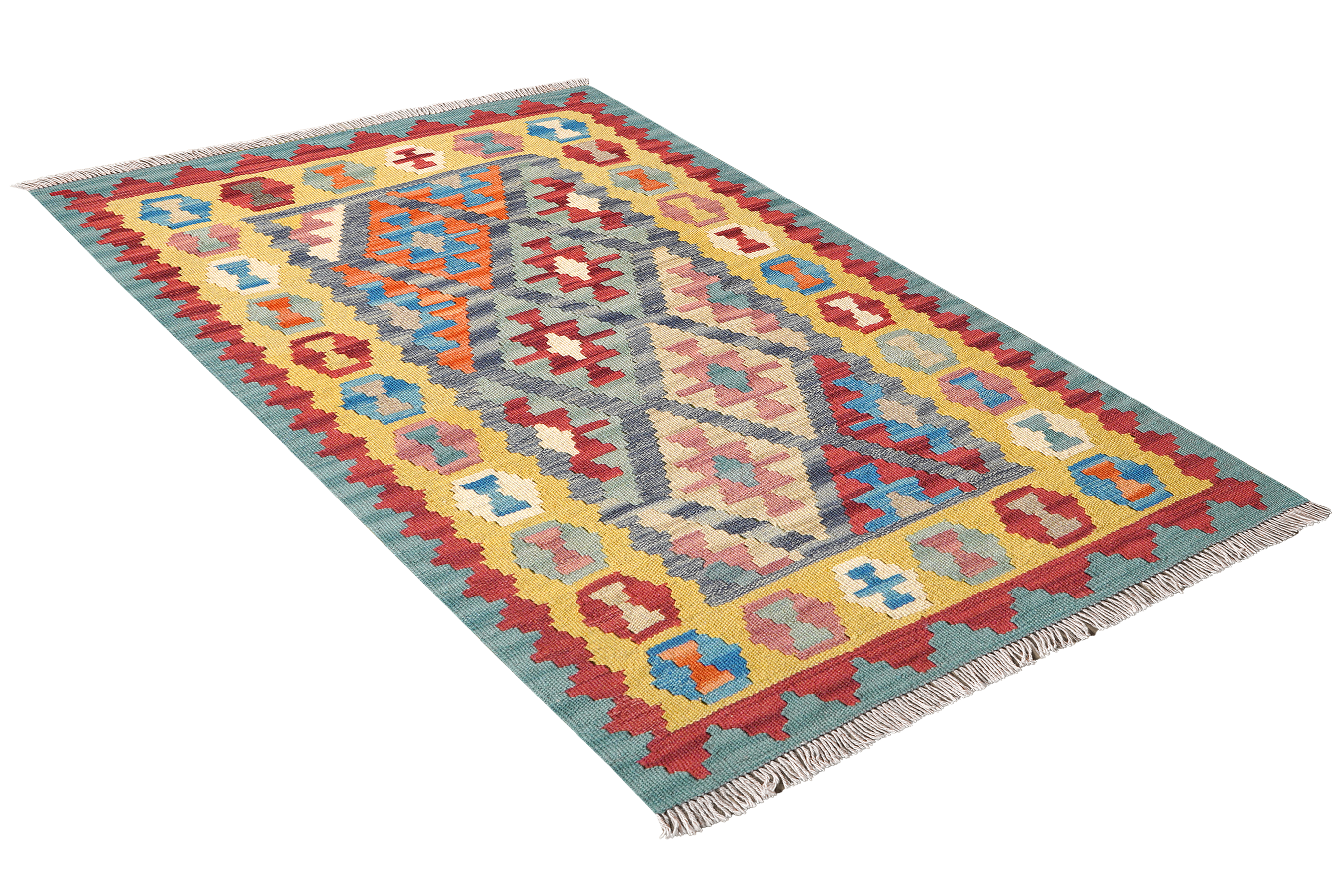 Kelim Gashgai Wool Multicolored