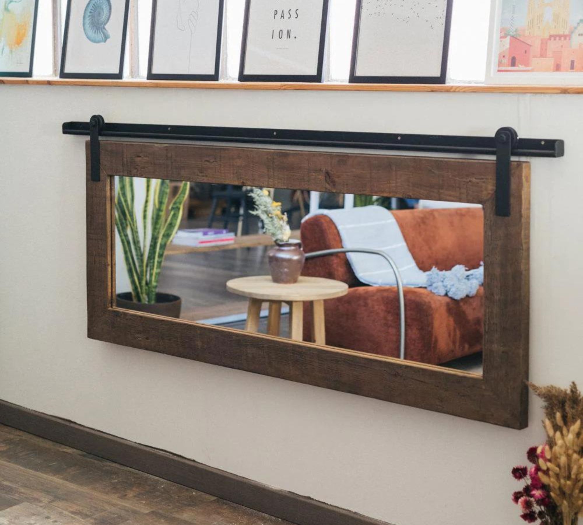 Arlet Spiegel Holz Metall Nussbaum