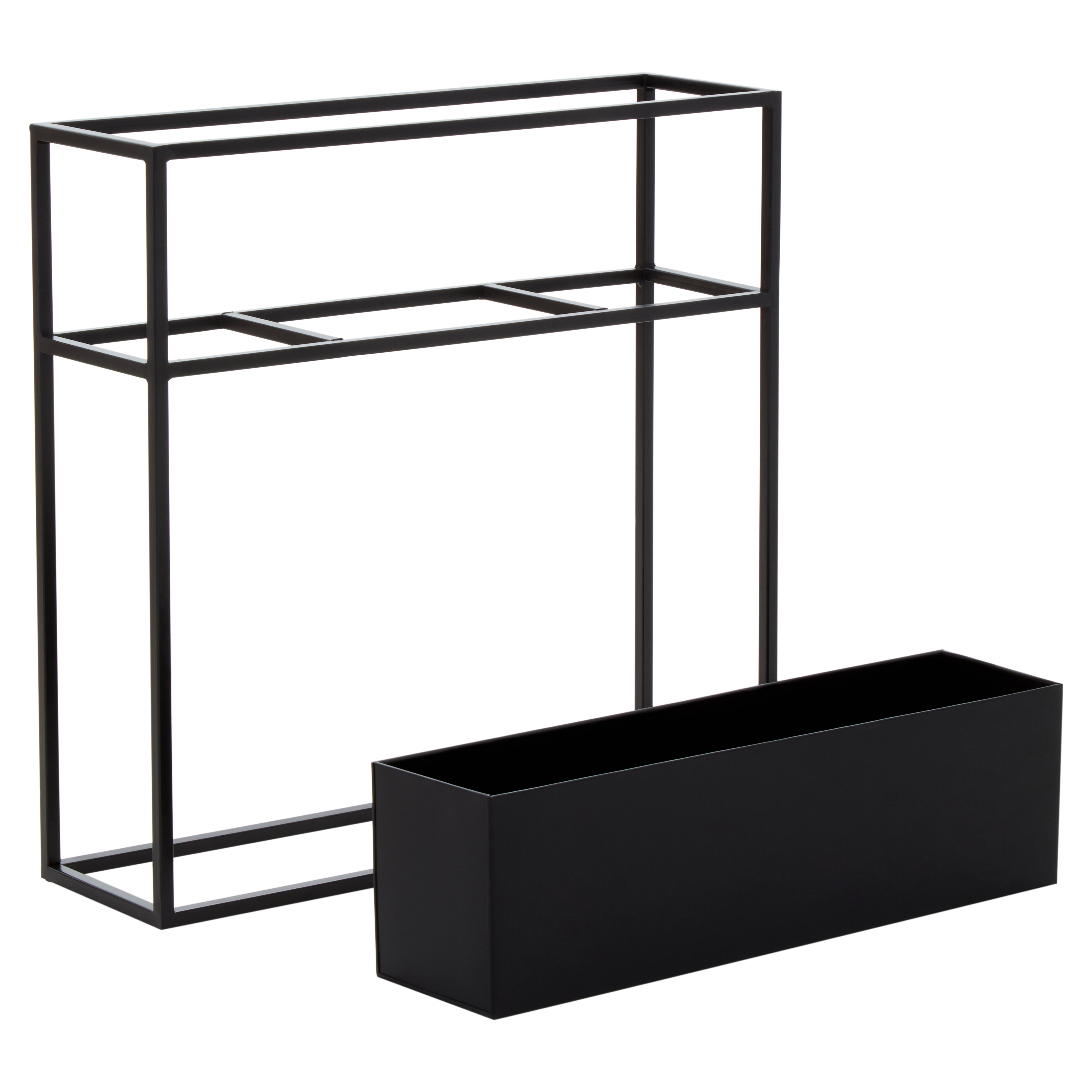 Asher Standpflanzenkasten Schwarz
