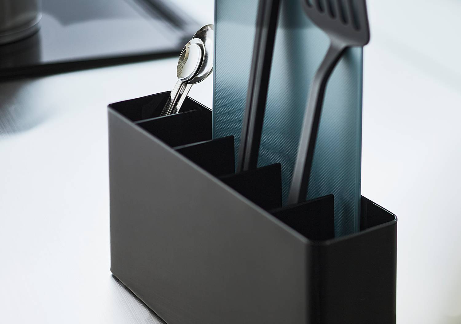 Küchenutensilo Tower Stahl Kunststoff Schwarz