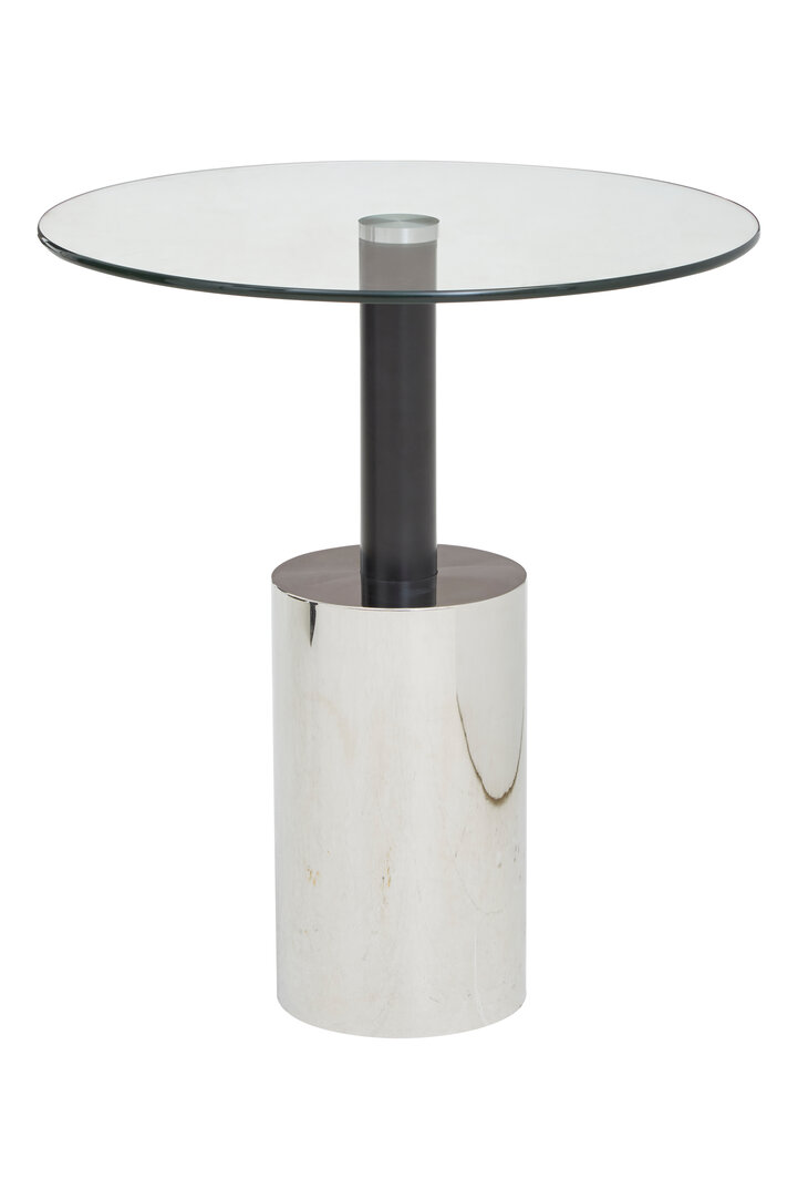 Oria Side Table Stainless Steel Iron Silver