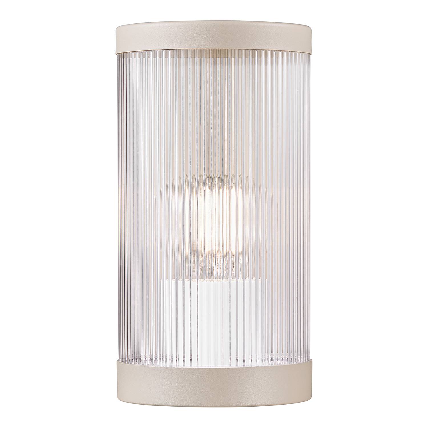 1-Flammig Wandleuchte Coupar Aluminium PVC Beige