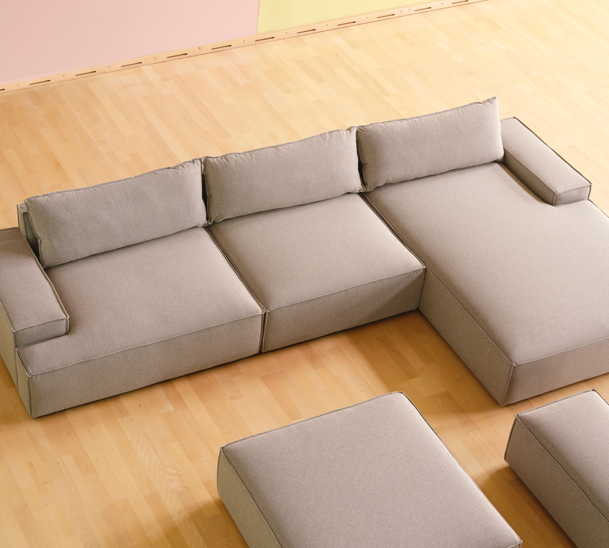 Daphne 1-Sitzer Récamiere Rechts Mark Sand