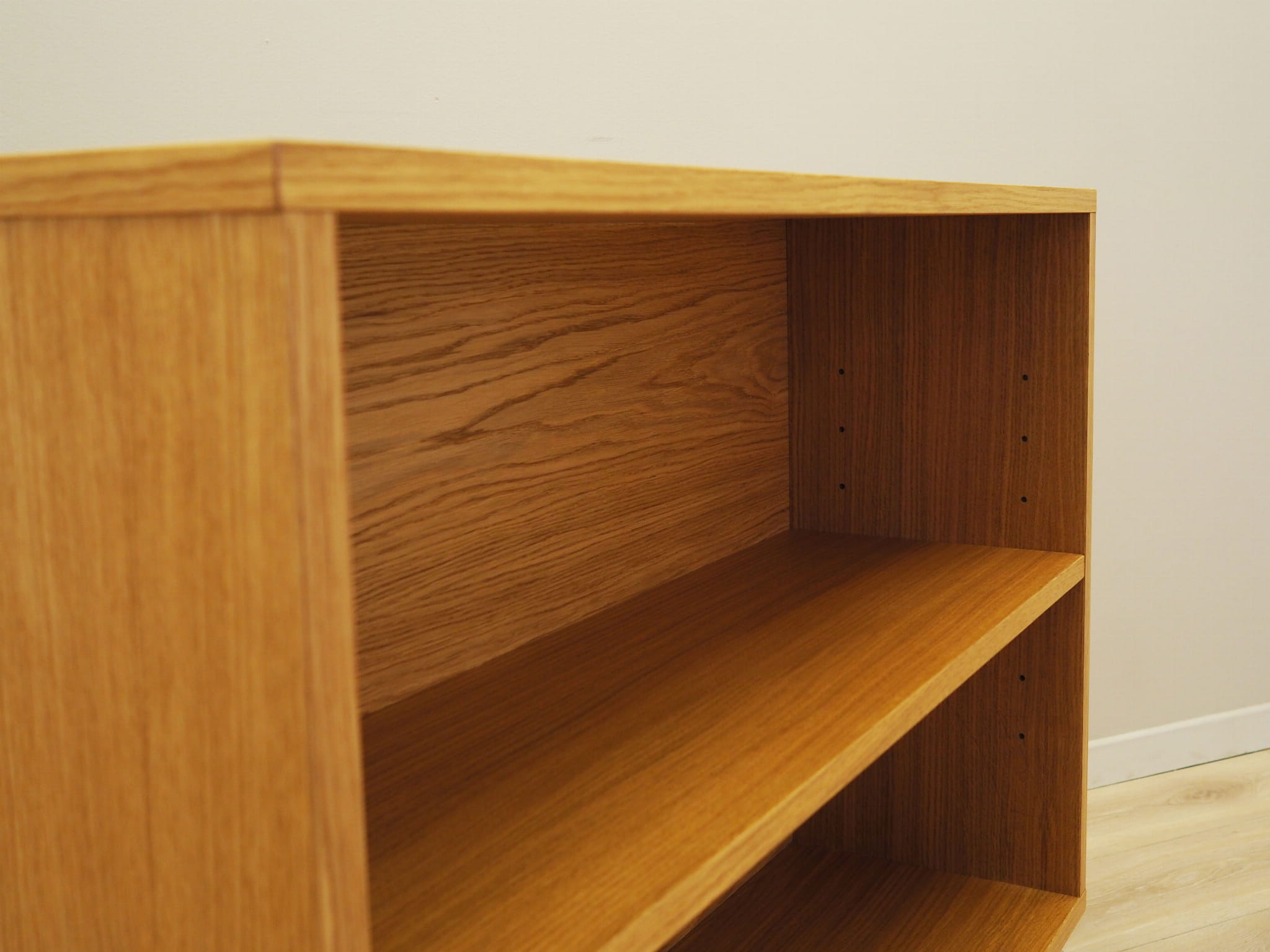 Vintage bookshelf oak brown 1990s