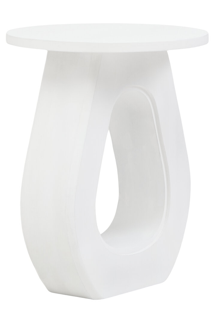 Walsa Side Table Mango Wood White