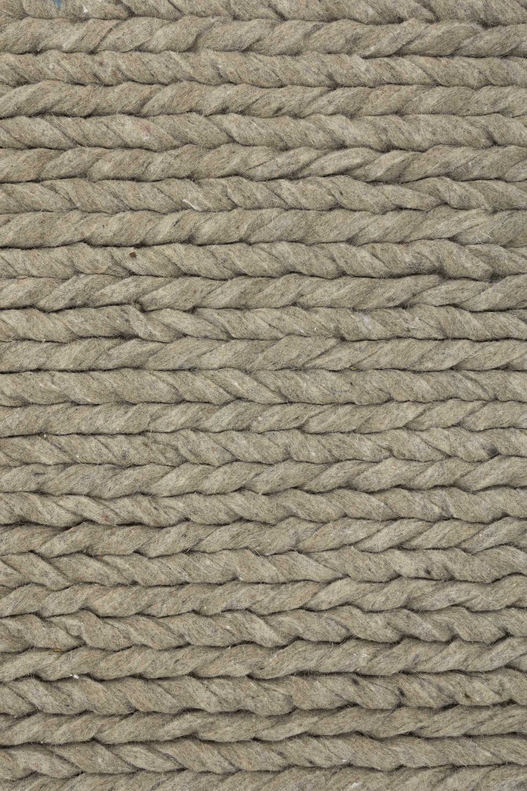 Kabel Teppich Wollfilz Taupe