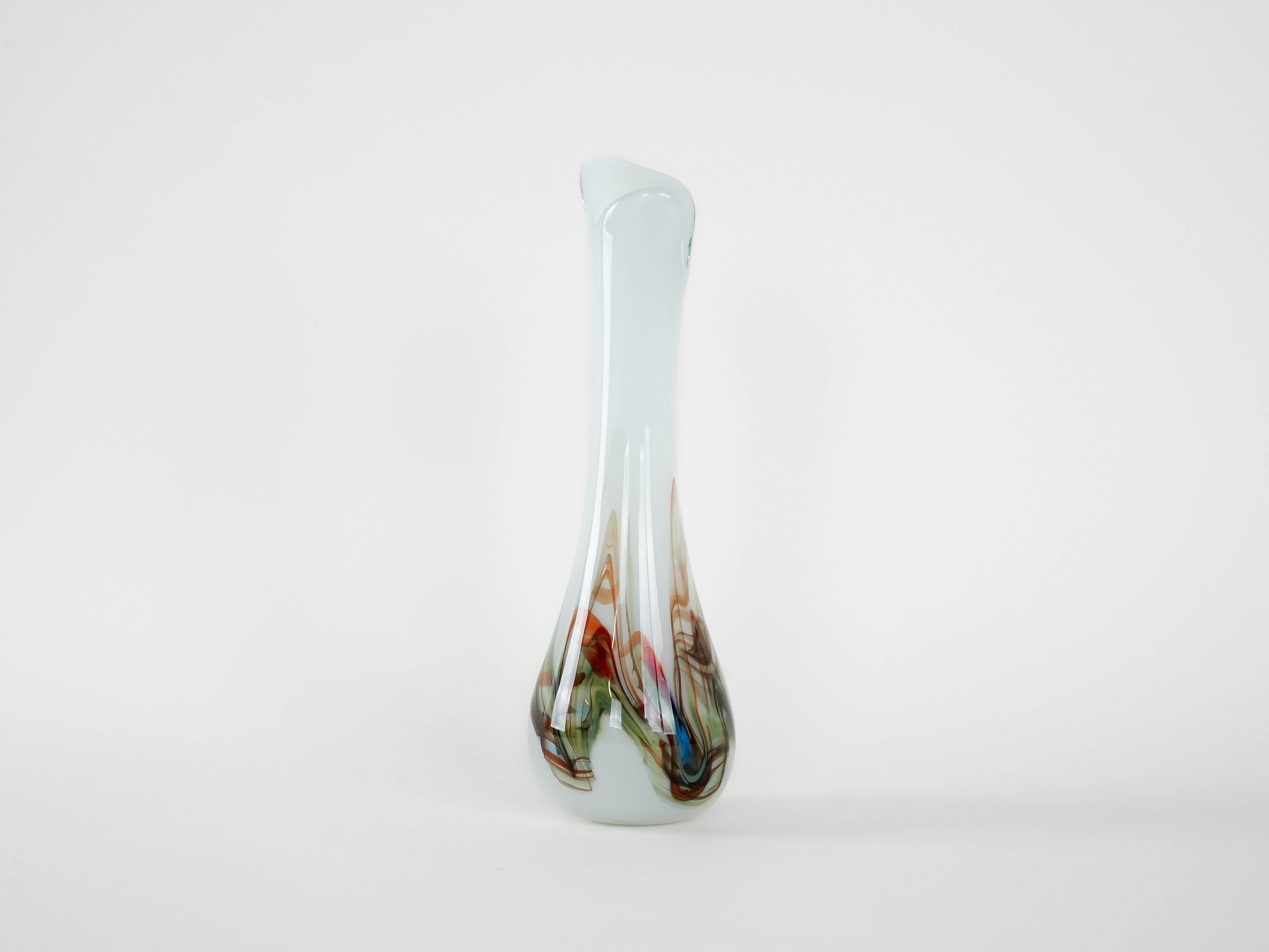 Glass decanter White 1970s