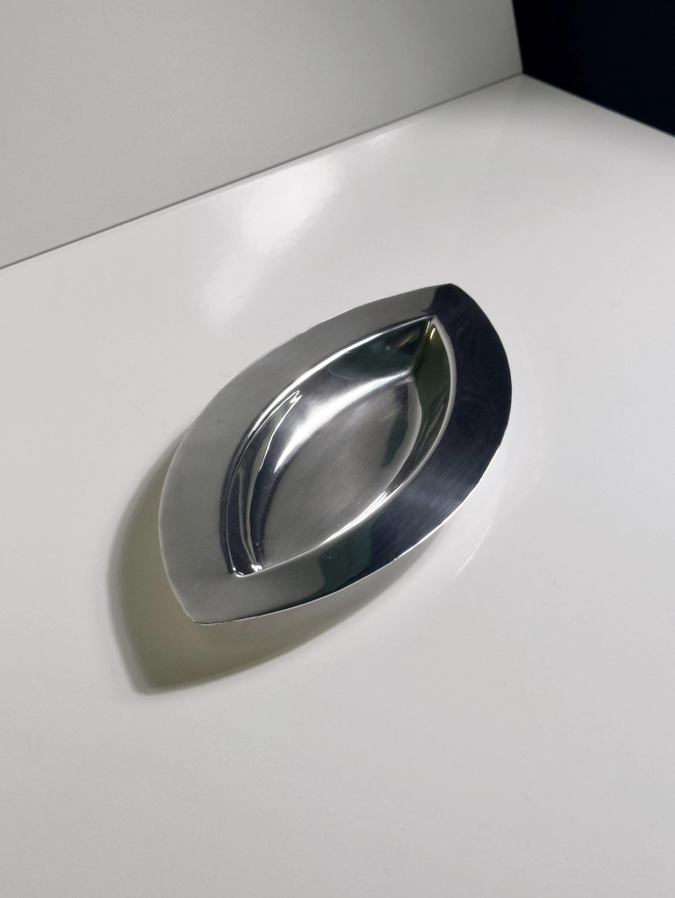 Vintage Silver-Plated Serving Bowl Silver 1980s