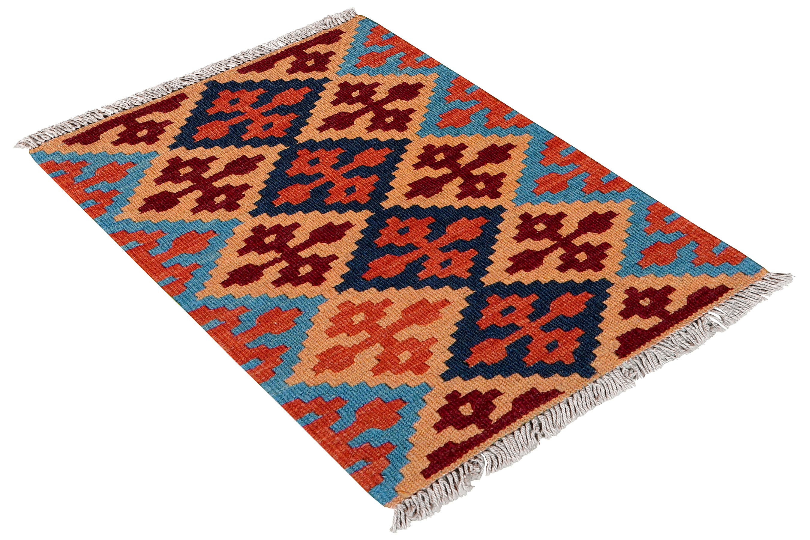 Kilim Gashgai Teppich Wolle Mehrfarbig