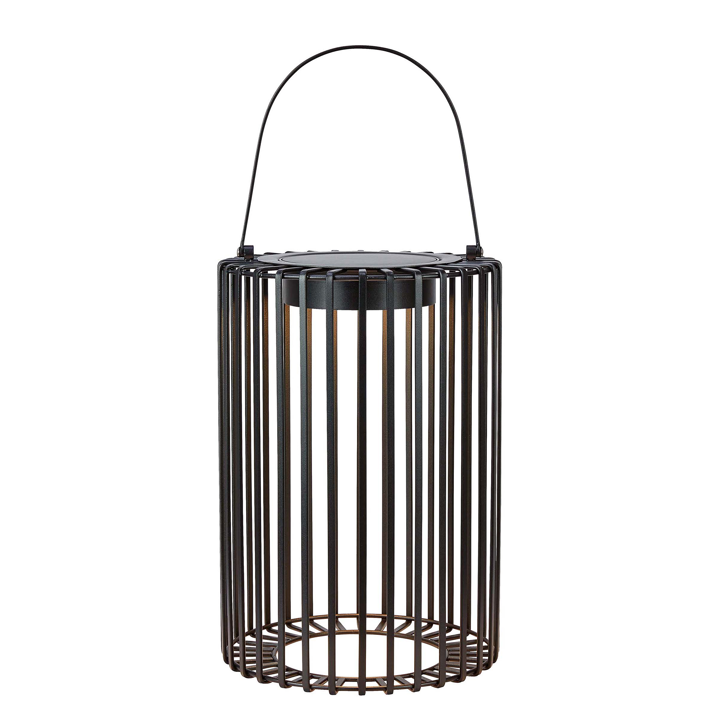 Cavia LED Solar Lantern 1-Light Iron Black