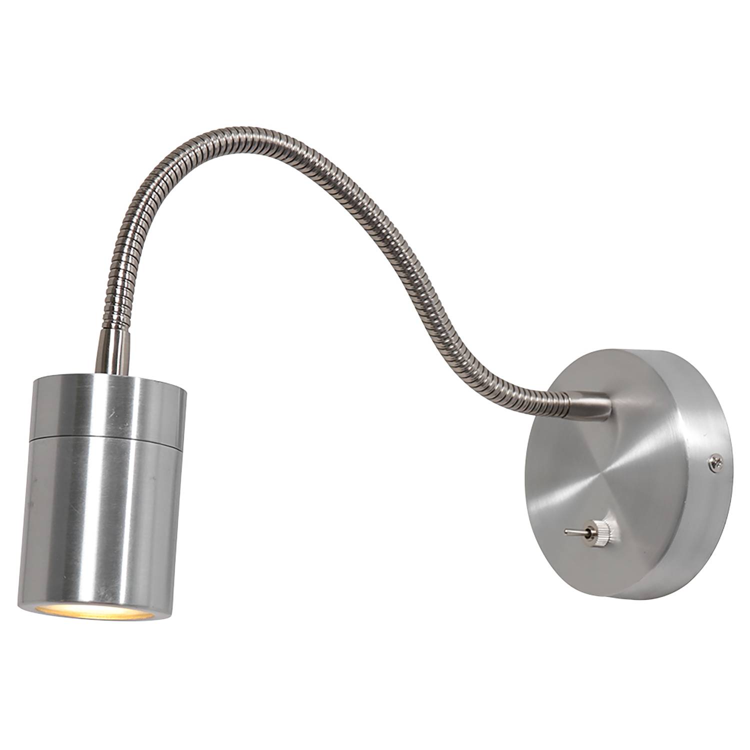 LED-Wandleuchte Upround Aluminium 1-flammig Silber