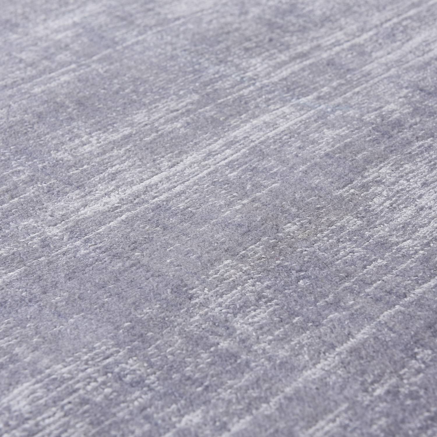 Shine Kurzflorteppich Silber 65 x 135 cm