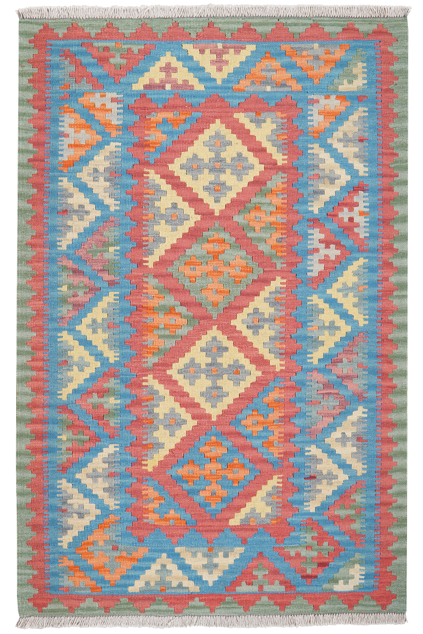 Kelim Gashgai Carpet Wool Red