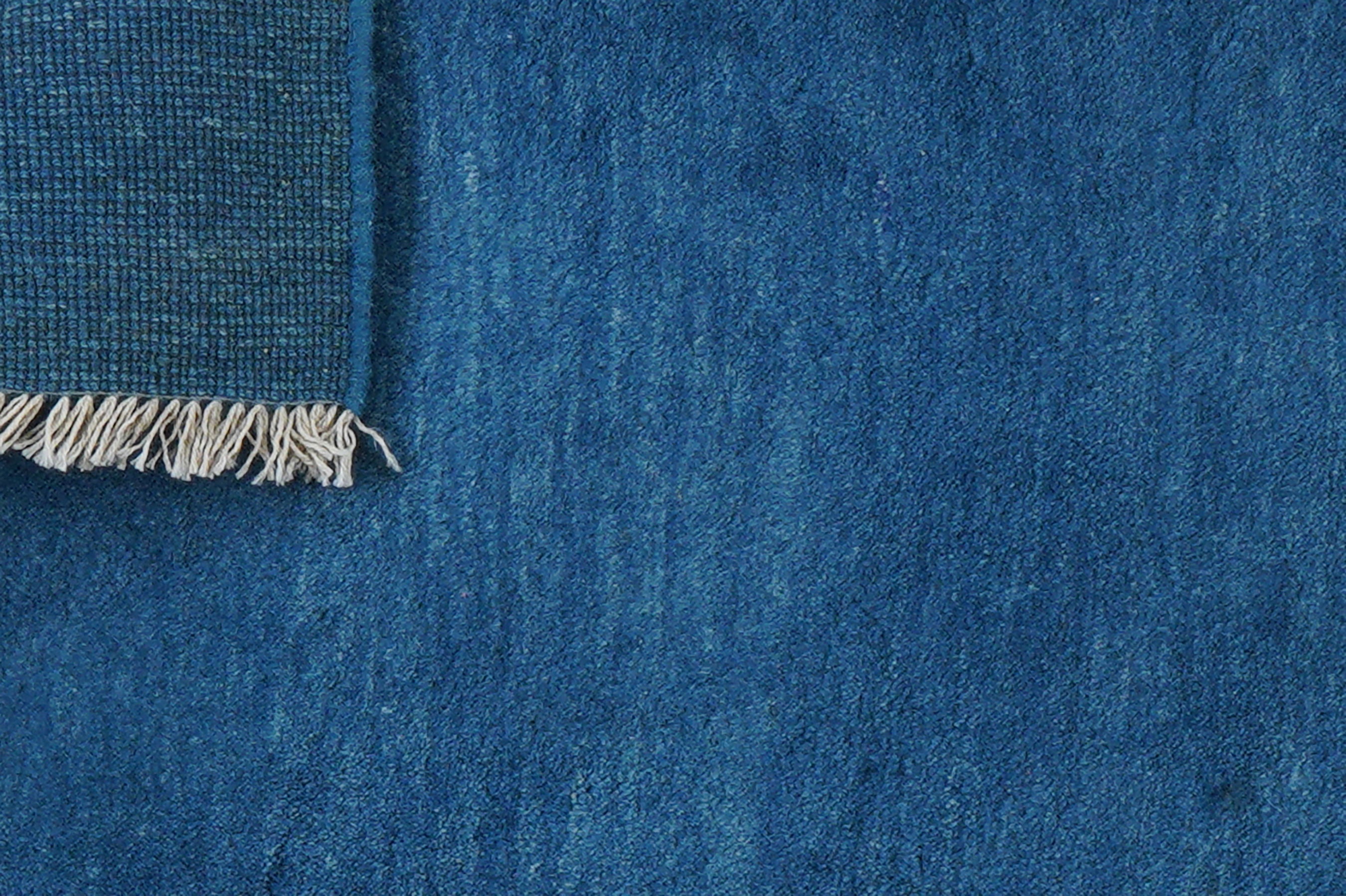 Gabbeh rug wool blue