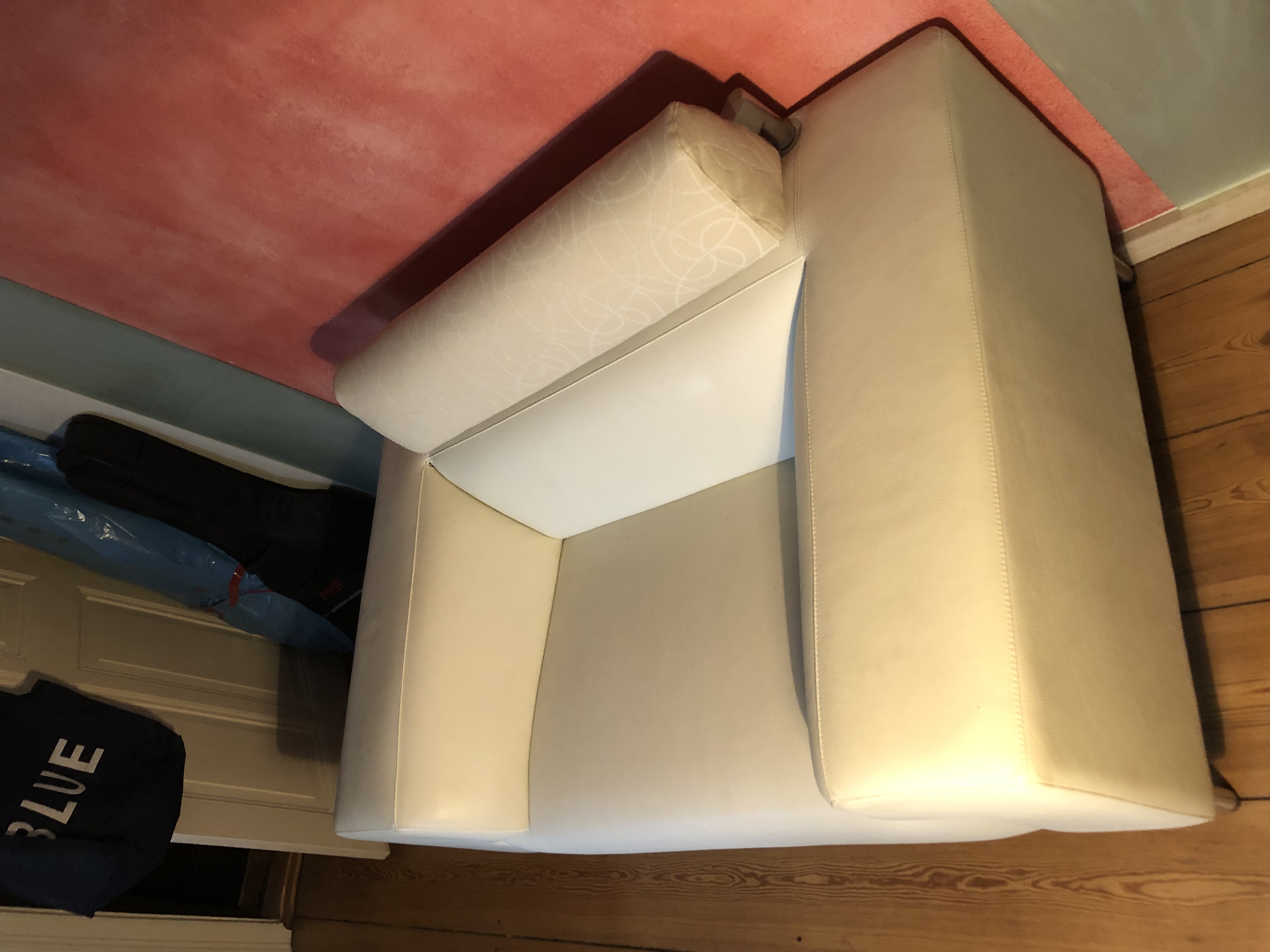 Loveseat Howlo Leder Beige