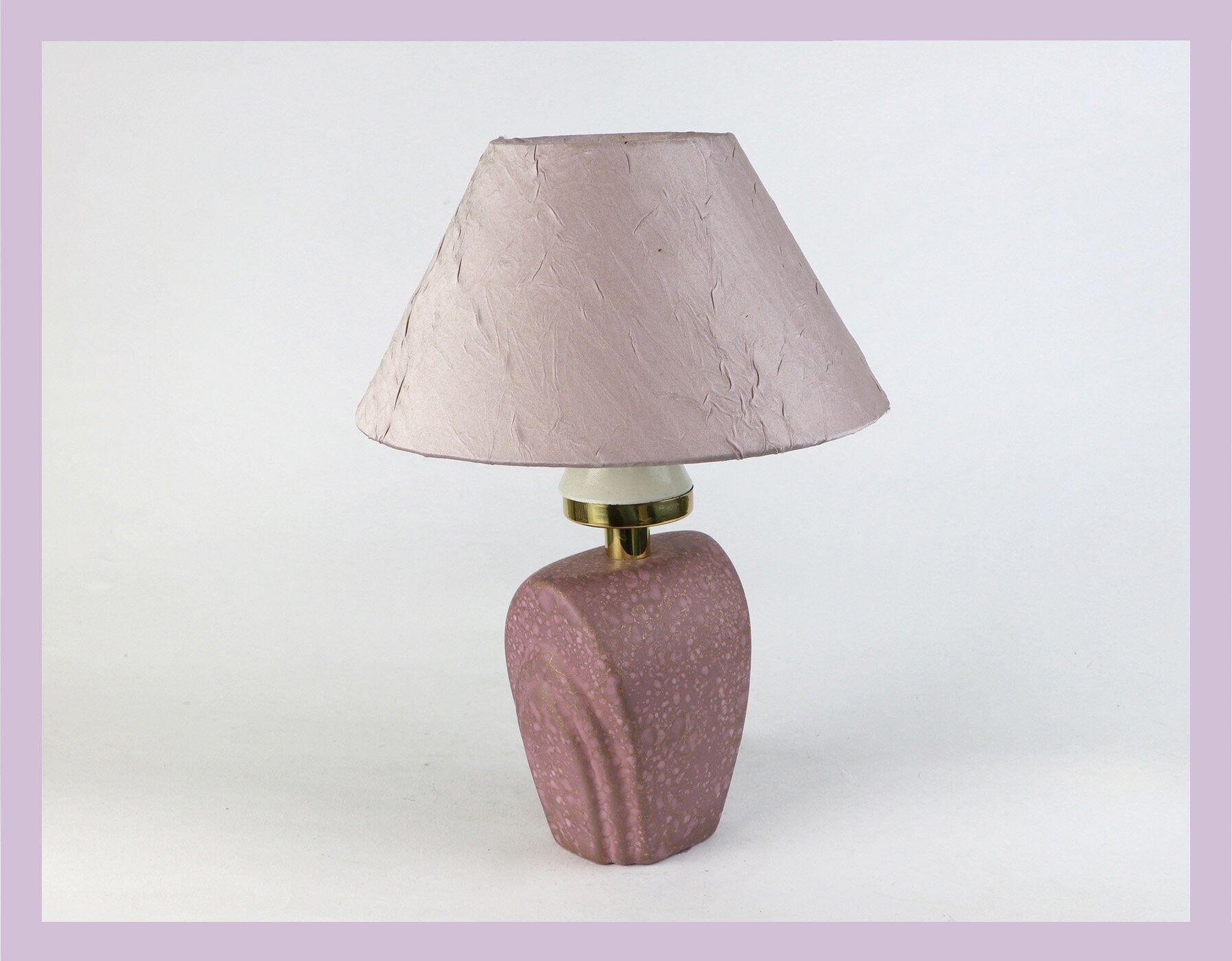 Vintage Tischlampe Geometrisch 1980er Jahre