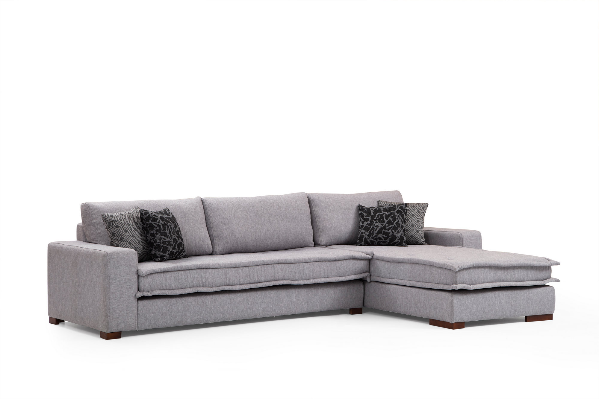 Lena Right Corner Sofa Light Grey