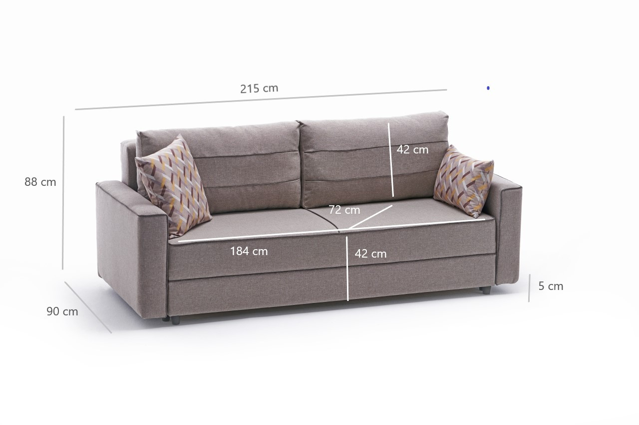 Ece Schlafsofa 2-Sitzer Creme