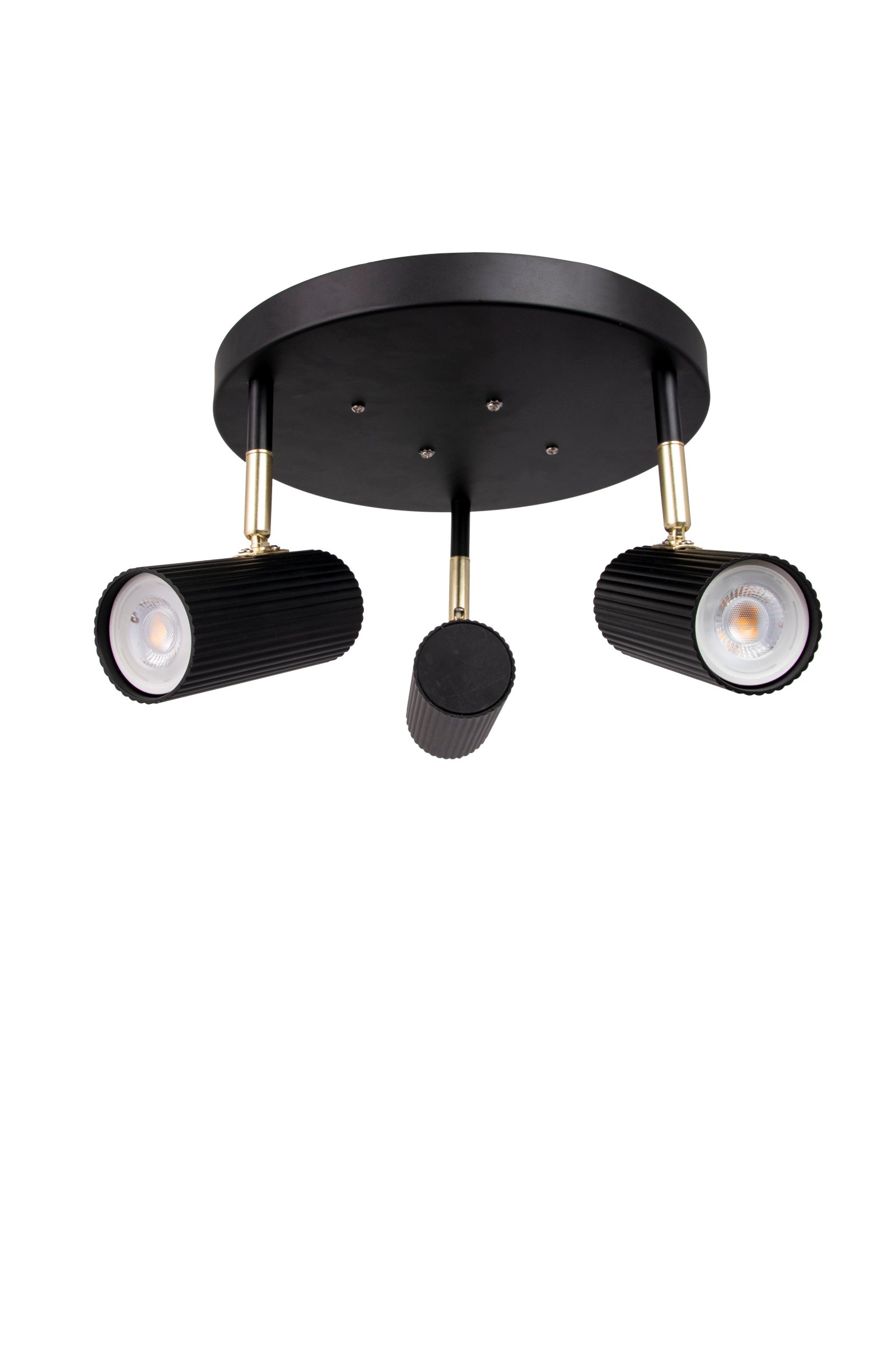 Hubble Ceiling Light 3-Arm Black