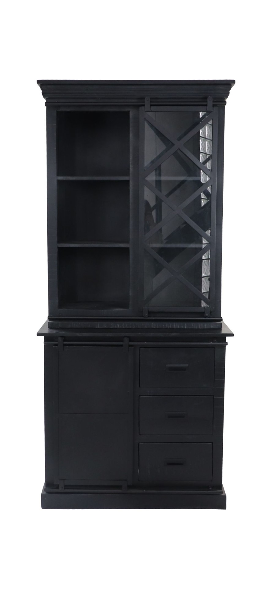 Melbourne Vitrine Mangoholz Metall