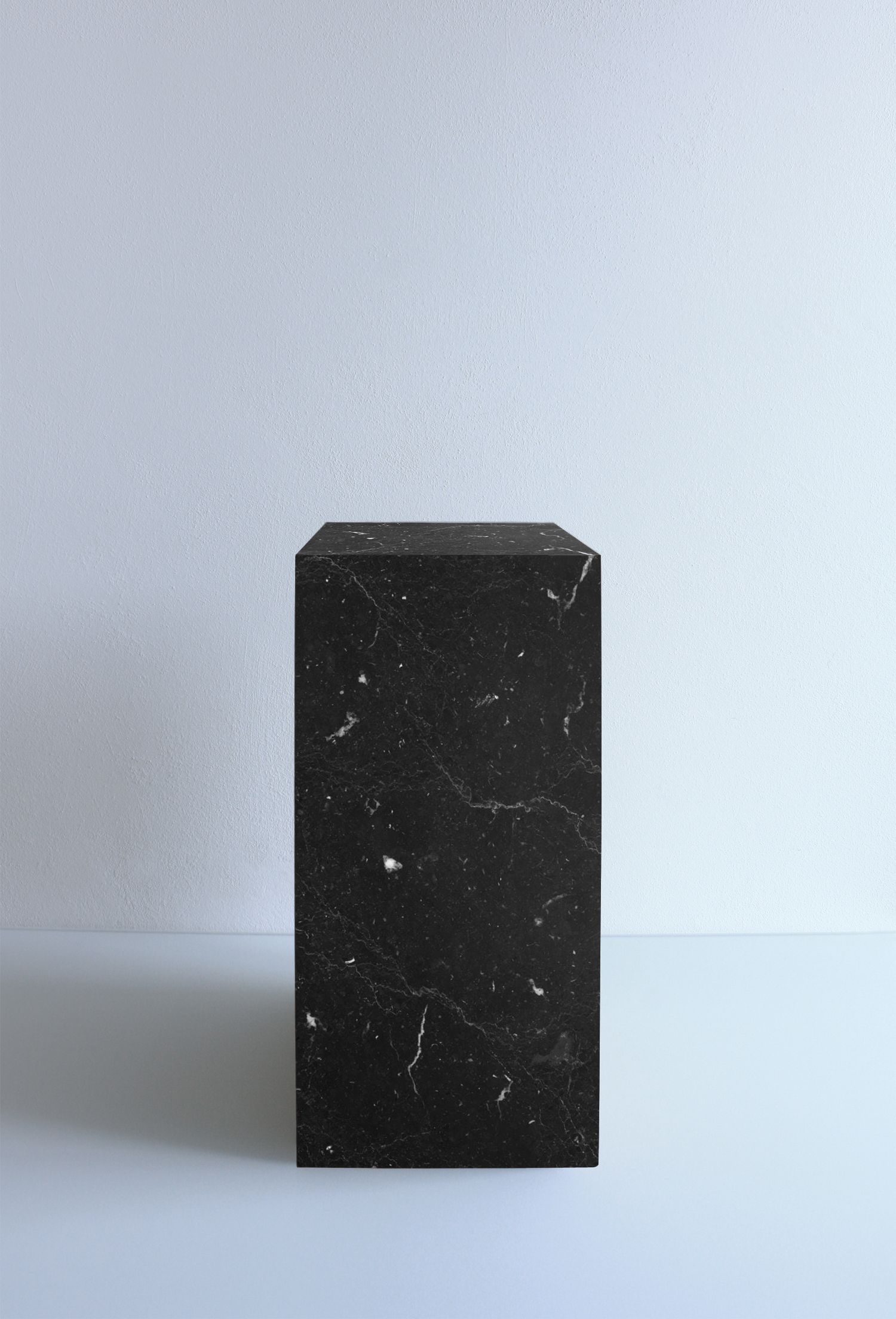 Beistelltisch Marquina-Marmor Schwarz