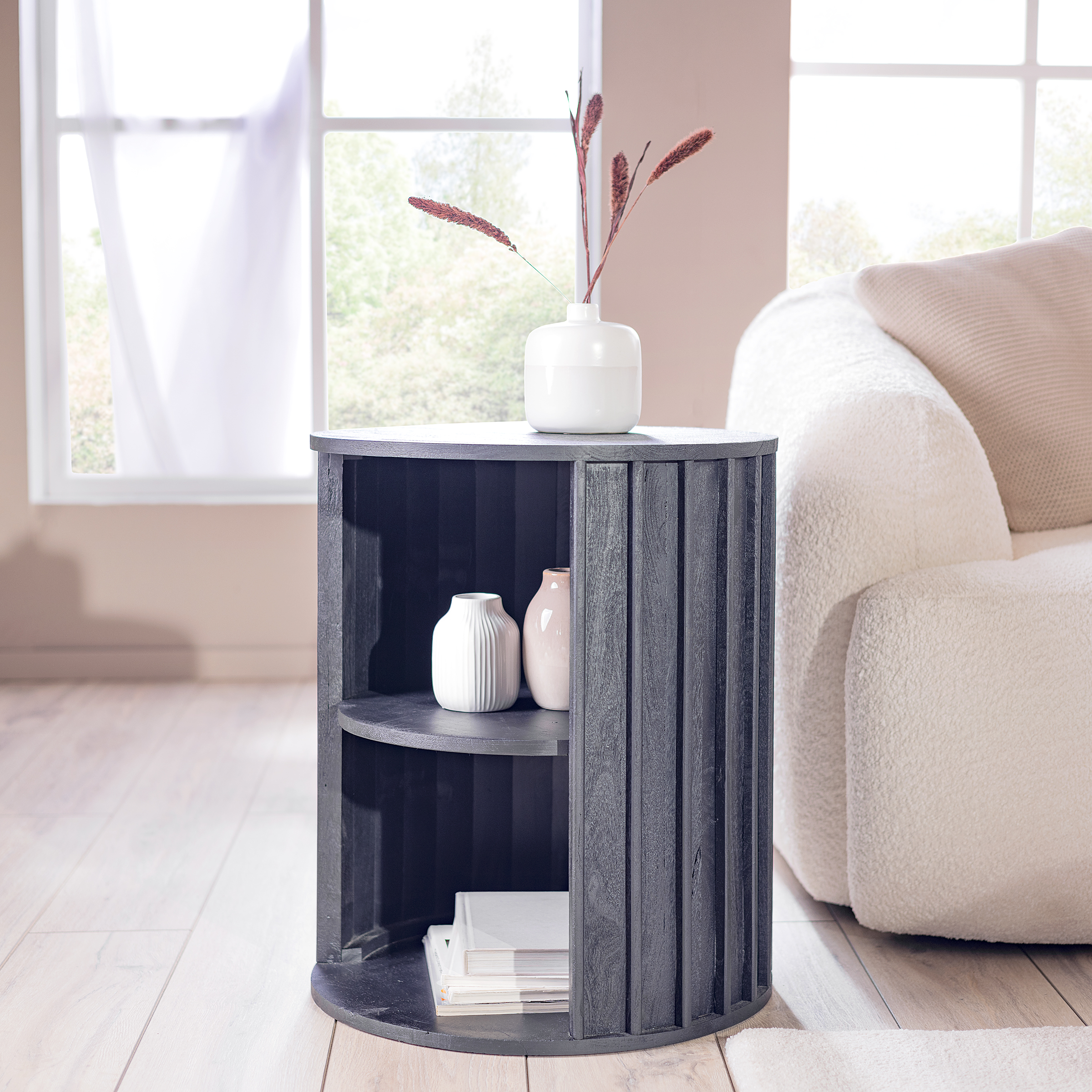 Coffee Table PANOTA Acacia Black