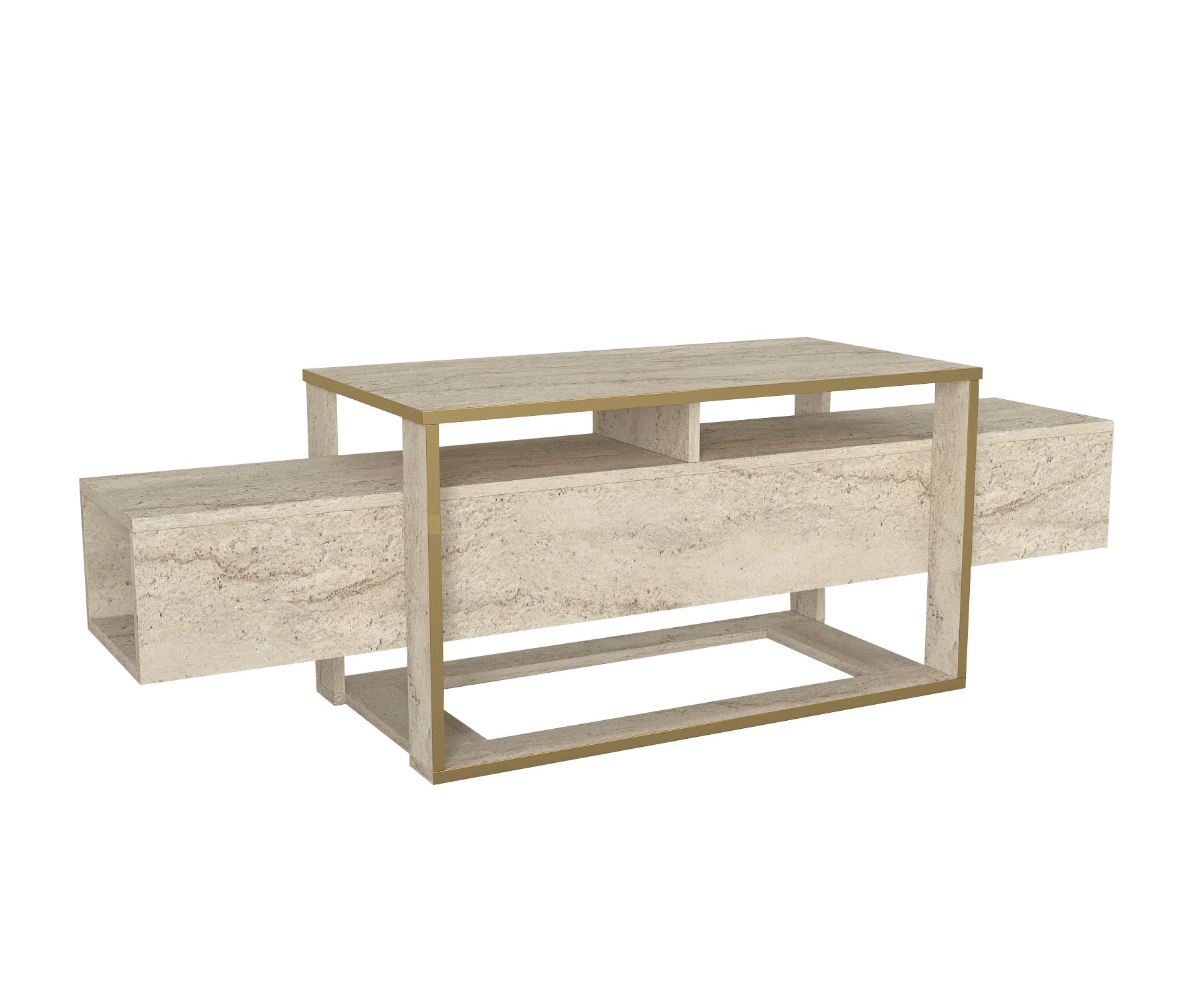 Bianco TV-Ständer Travertin