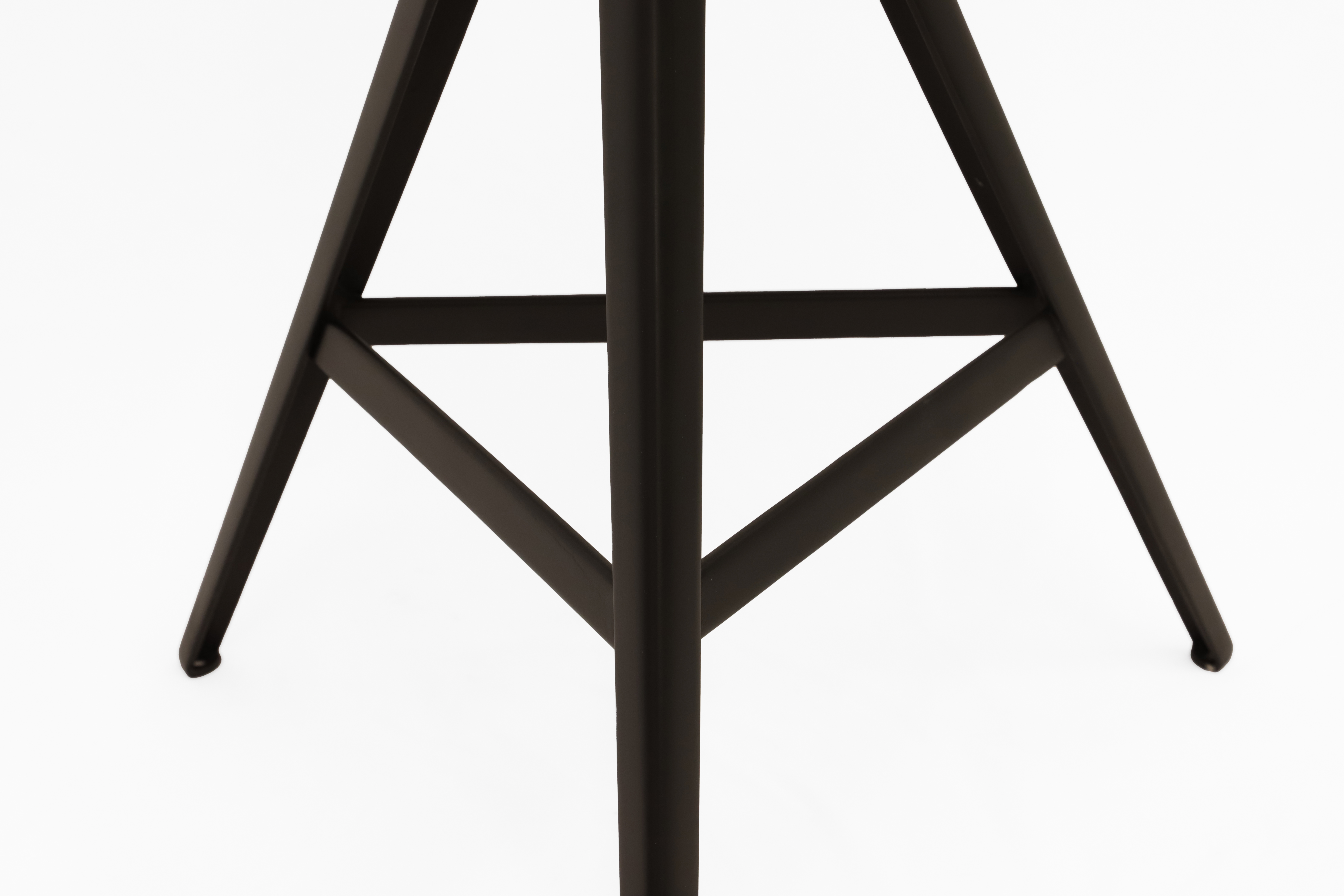 Kuky Basso Neutro Hocker Metall Holz Schwarz