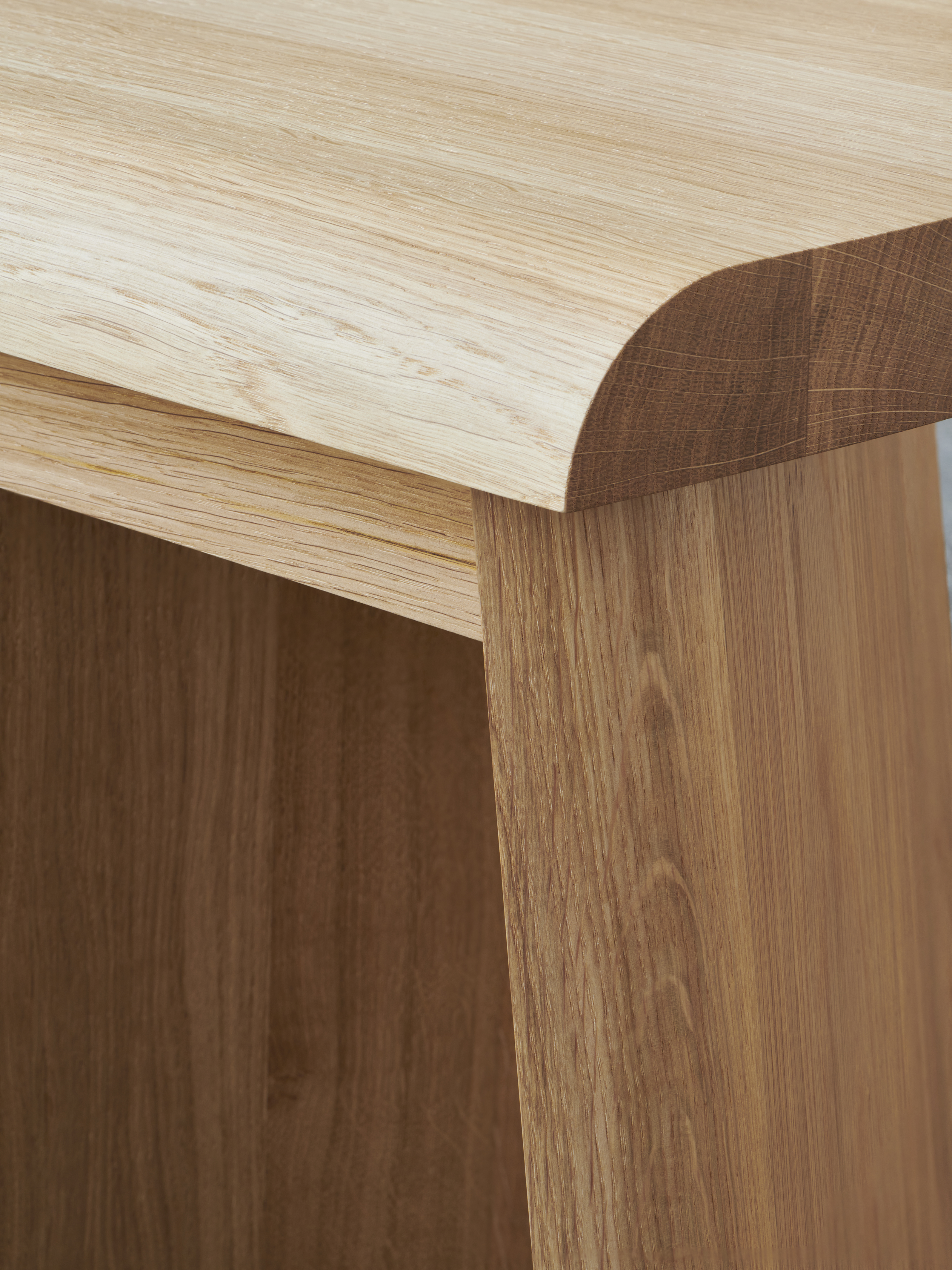 PORTAO Stool Oak Wood Oiled