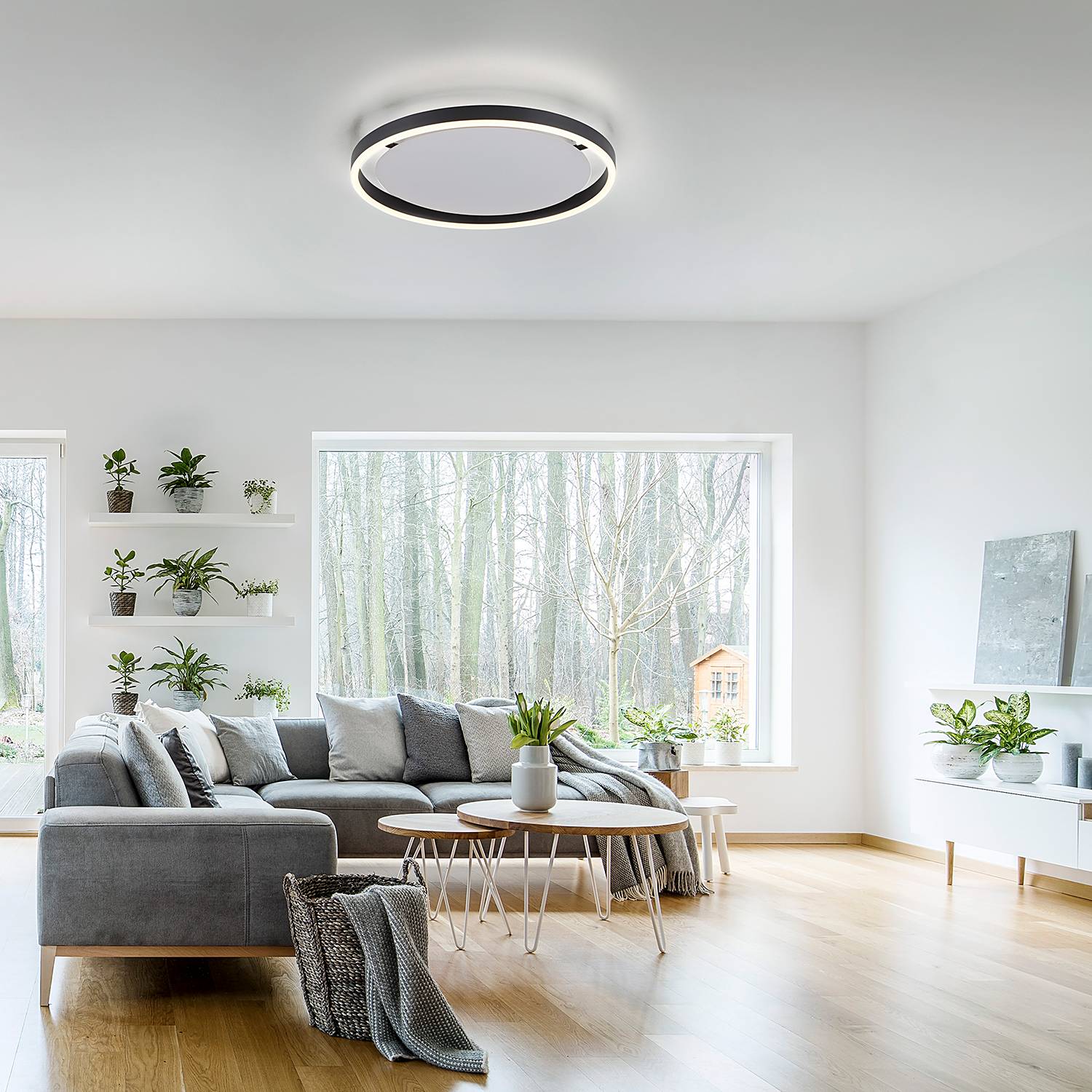 LED-Deckenleuchte Ritus Typ A Aluminium Schwarz