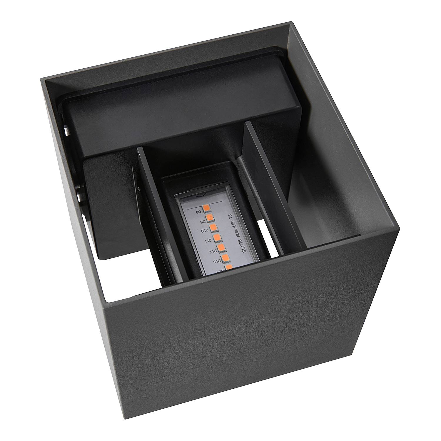 Milda Kubi Wandleuchte Aluminium Grau