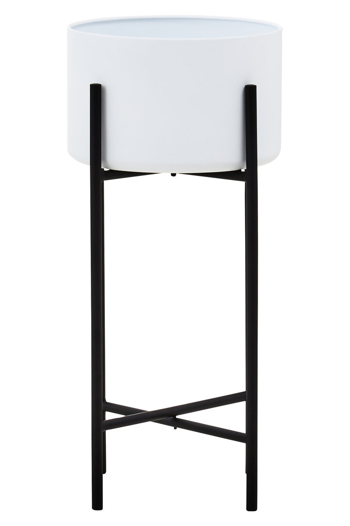 Trosa Groß Weiß Schwarz Standblumentopf