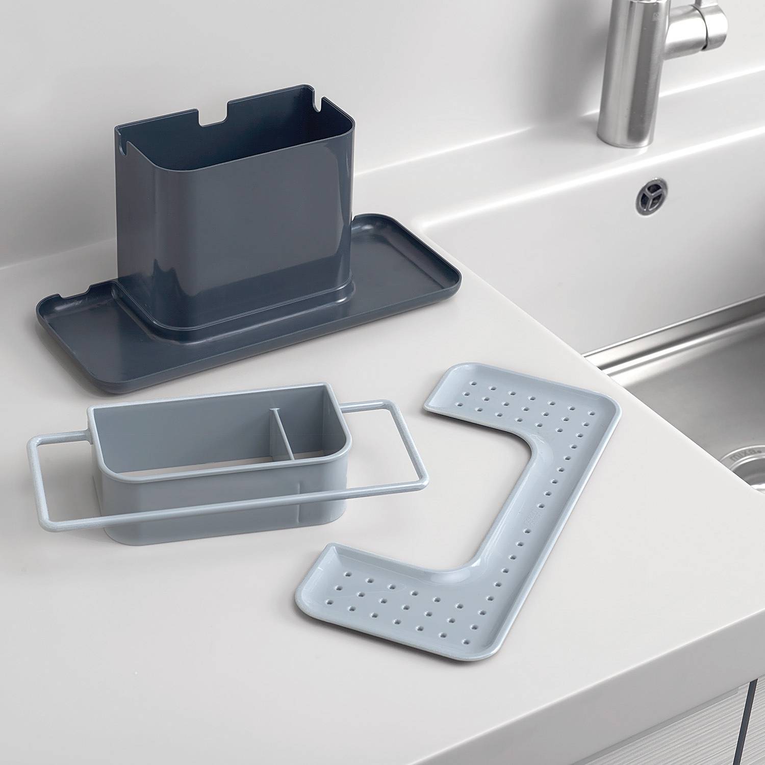 Sink Organizer Caddy Dark Gray