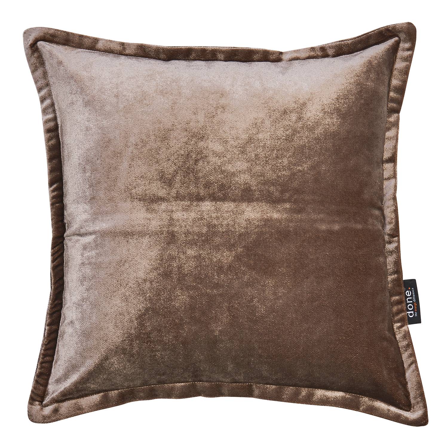 Kissenbezug Glam Mischgewebe Schokolade Braun 45 x 45