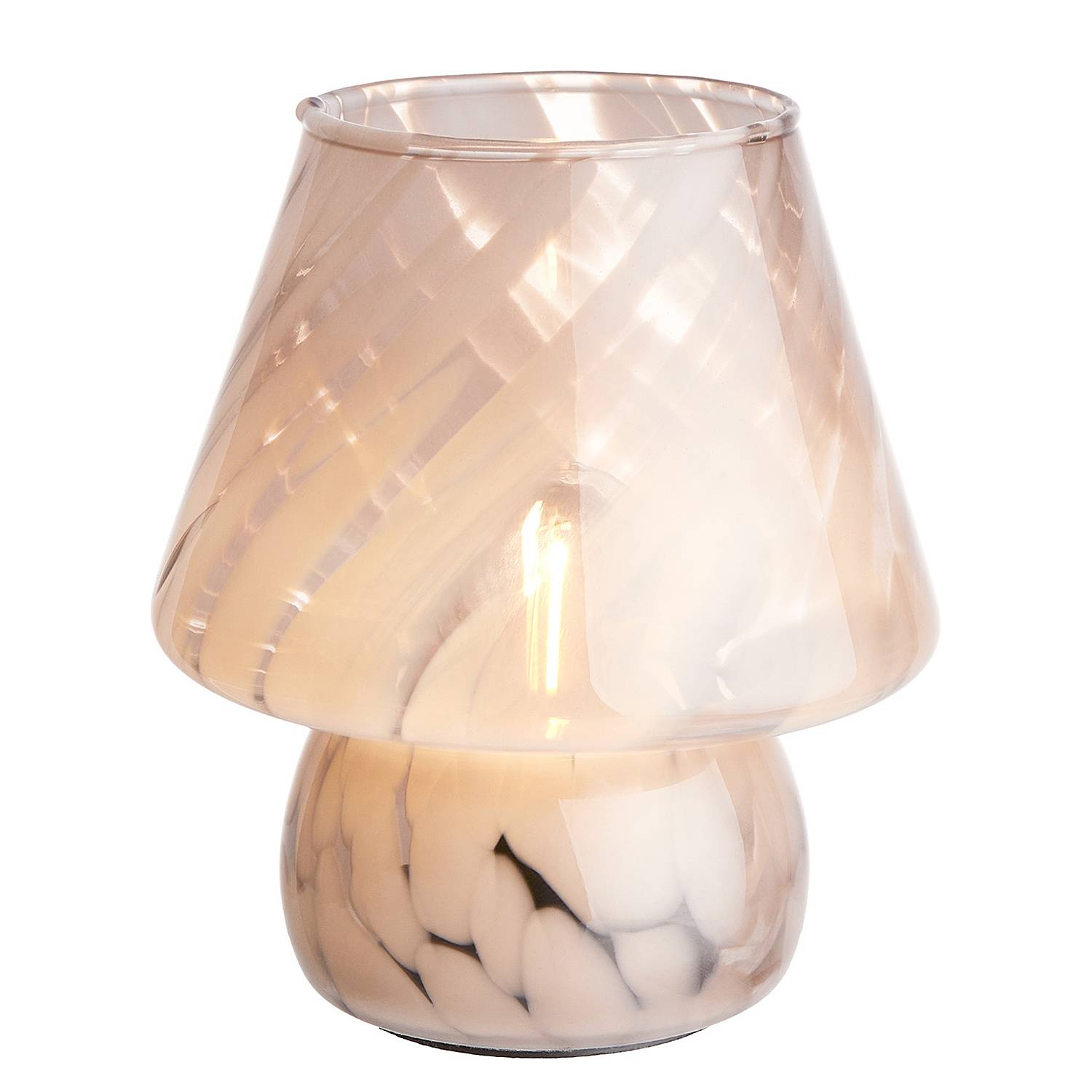 LED-Leuchte Farbglas Beige