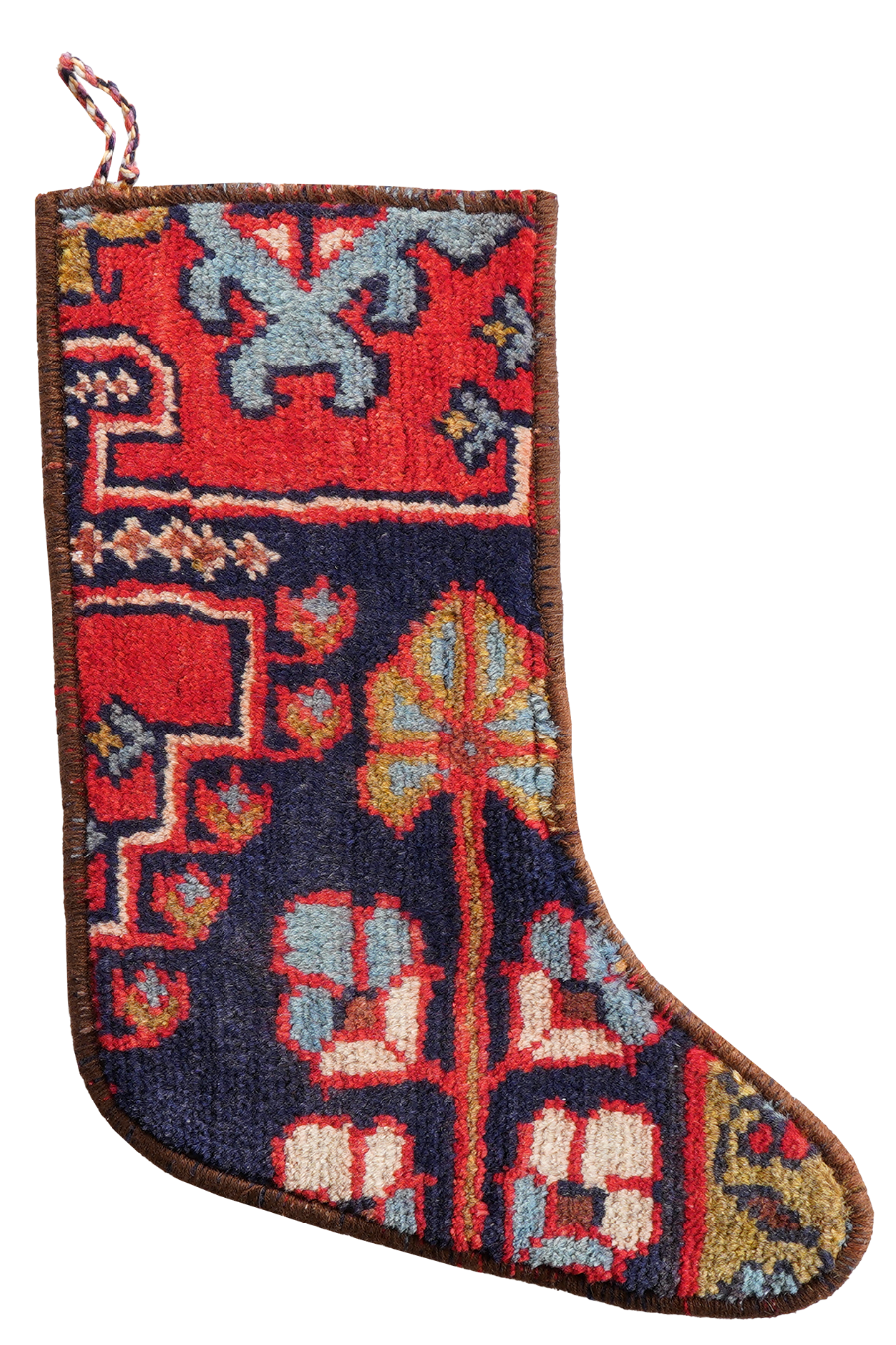 Calza di Natale Lana Multicolore 41x56cm