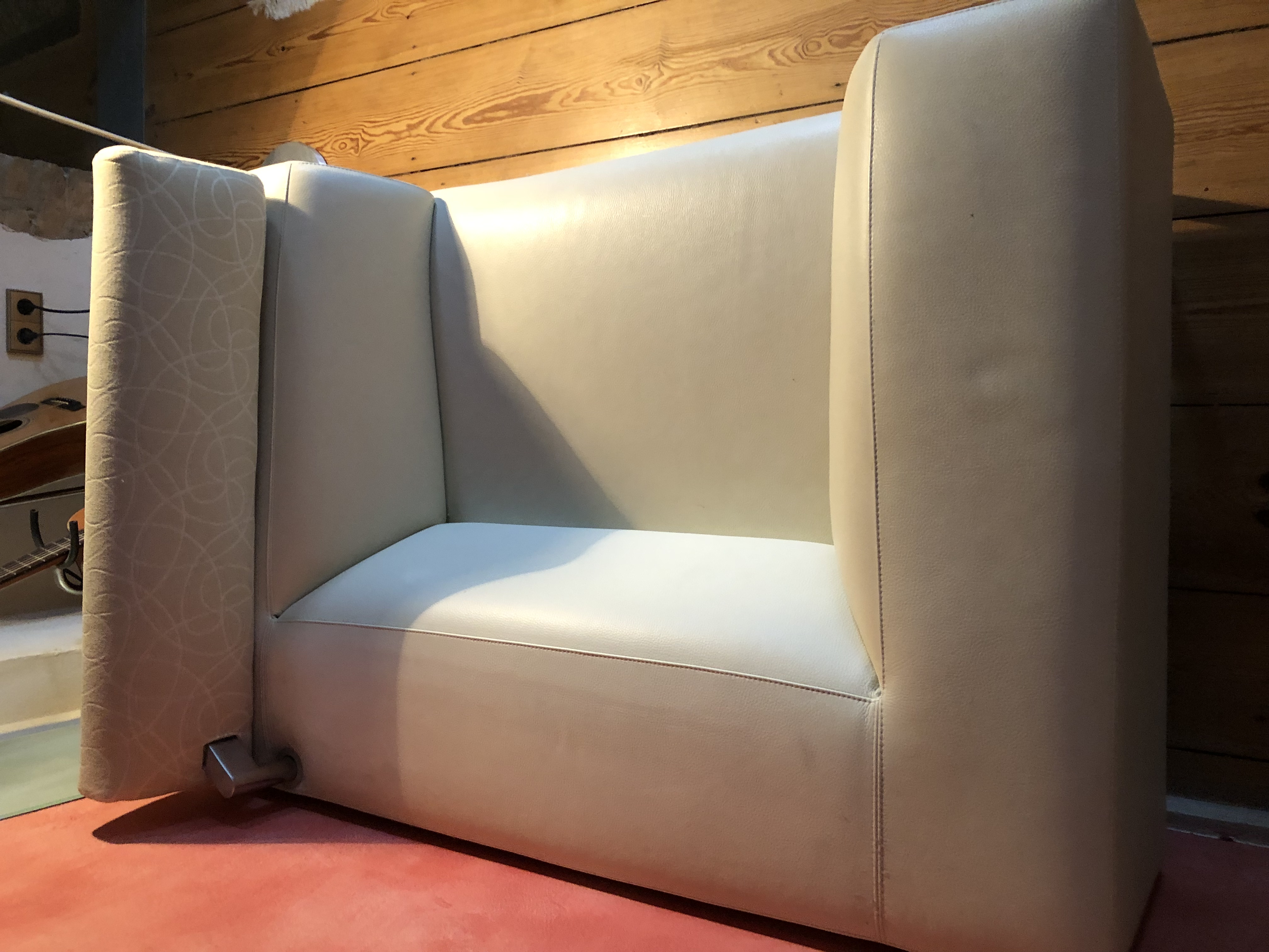 Loveseat Howlo Leder Beige