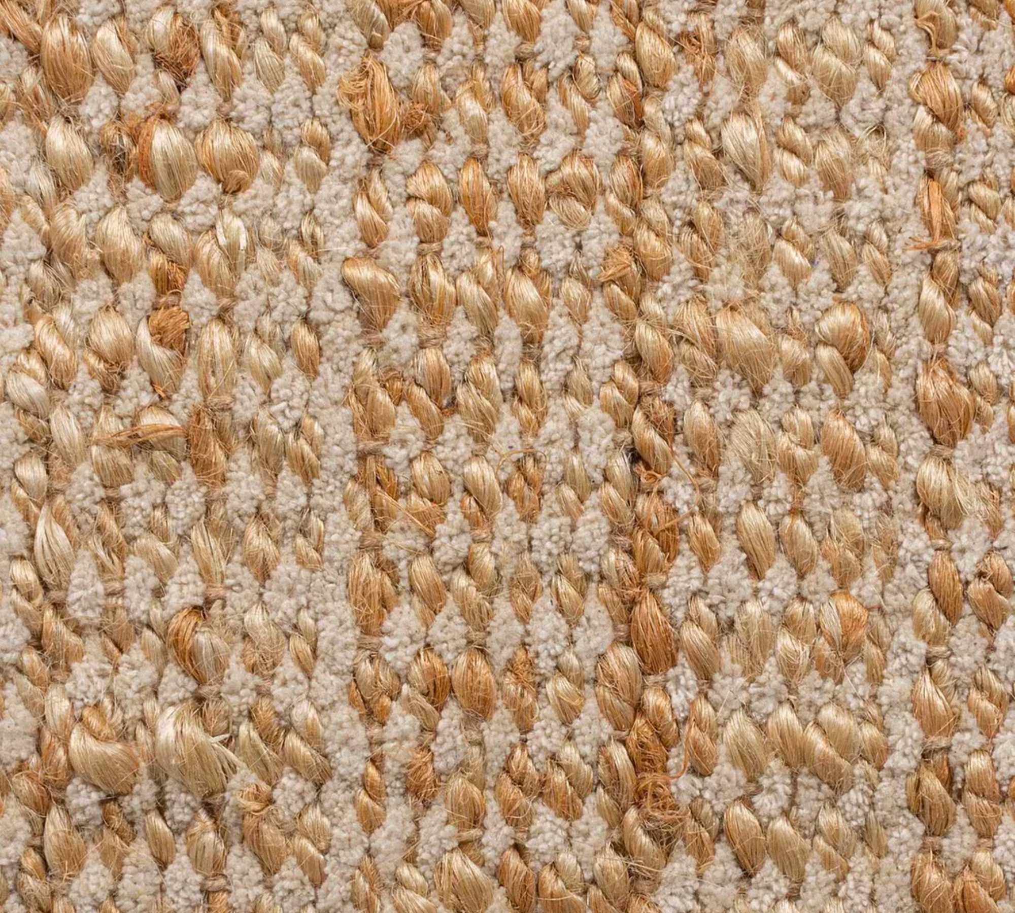 Levi Teppich Jute Baumwolle Beige 80 x 150 cm