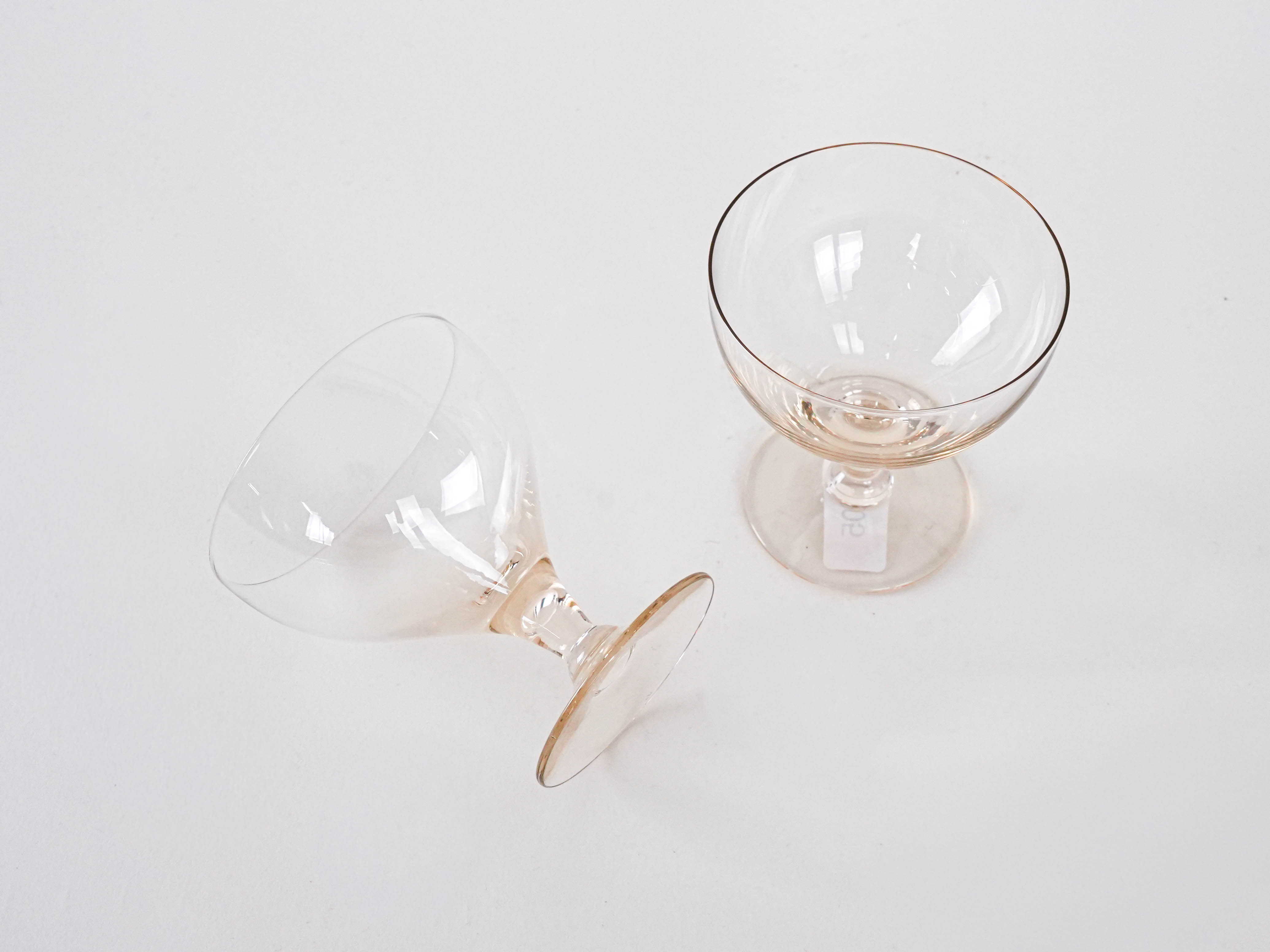 2x Dessert bowls Transparent