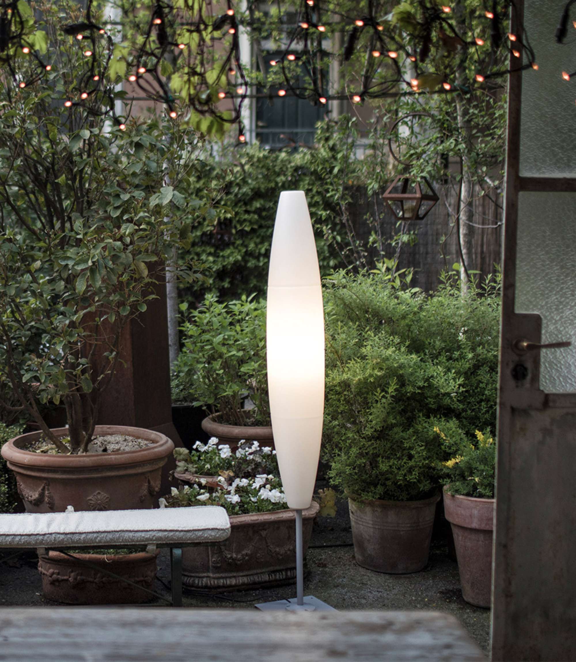 Havana Outdoor Stehleuchte Kunststoff Metall Weiß