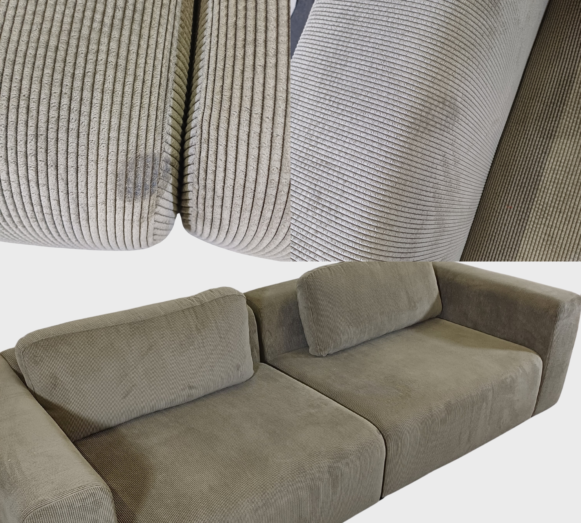 Riley Sofa 3-Sitzer Free Sage