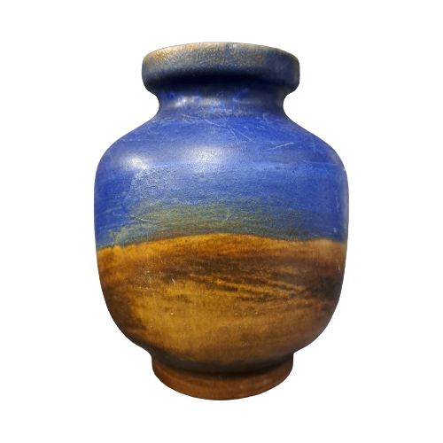 Vintage Vase Keramik Mehrfarbig 