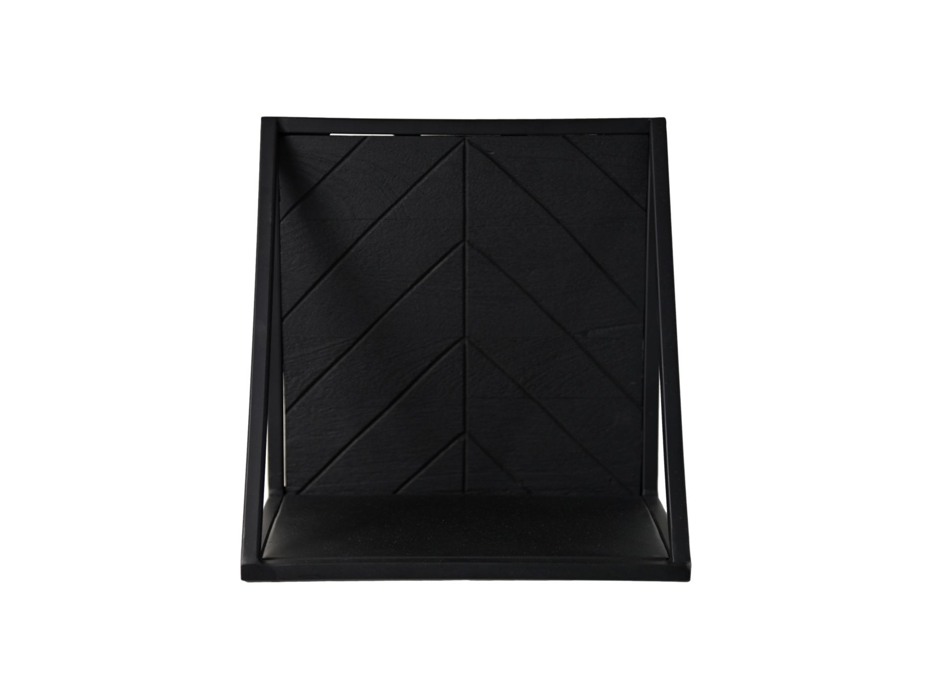 Verona Wandregal Mangoholz Metall Schwarz