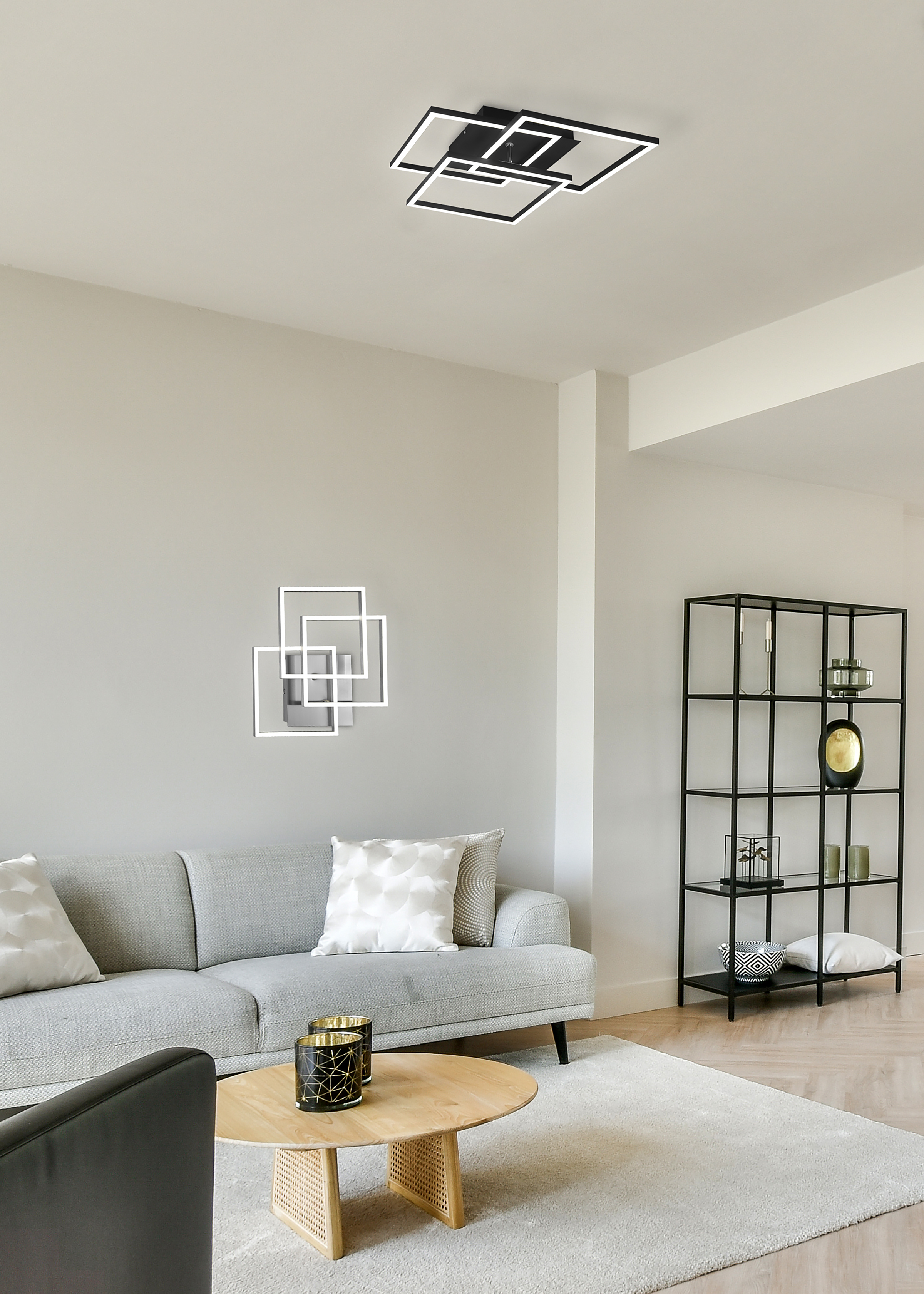 Mobile LED-Deckenleuchte Eisen 1-flammig
