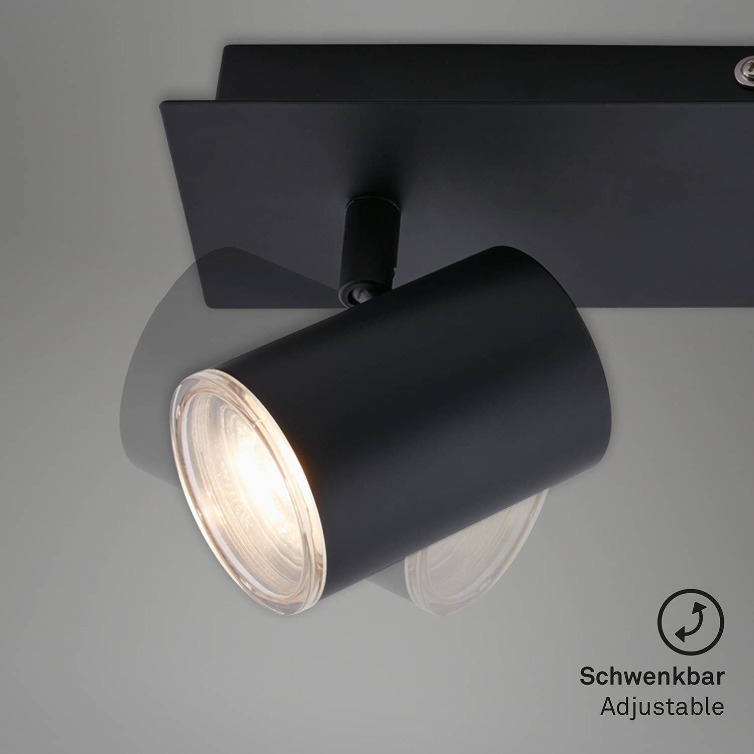 Deckenleuchte Banyo I Schwarz